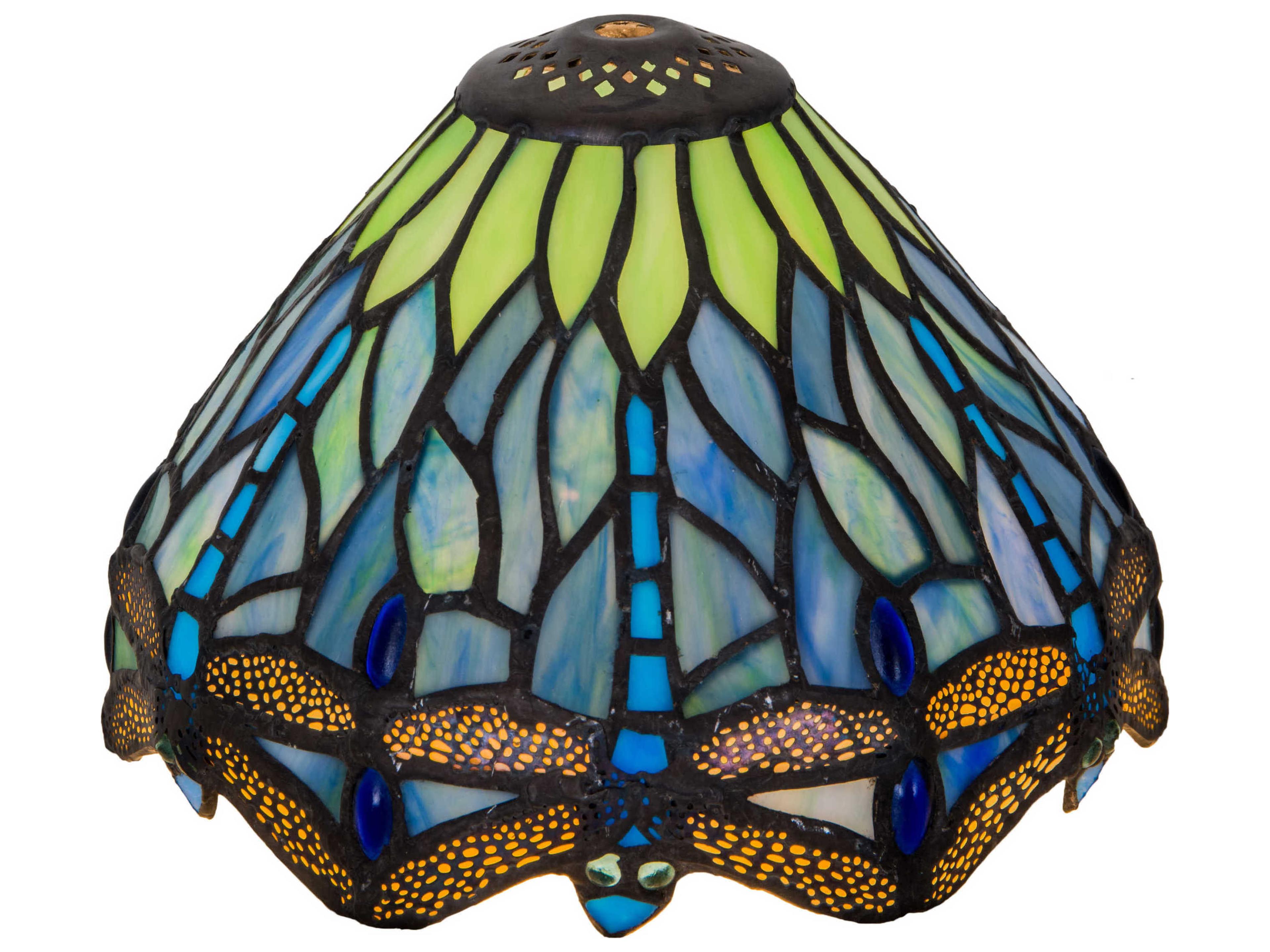 Dragonfly Blue & Green 7" Shade