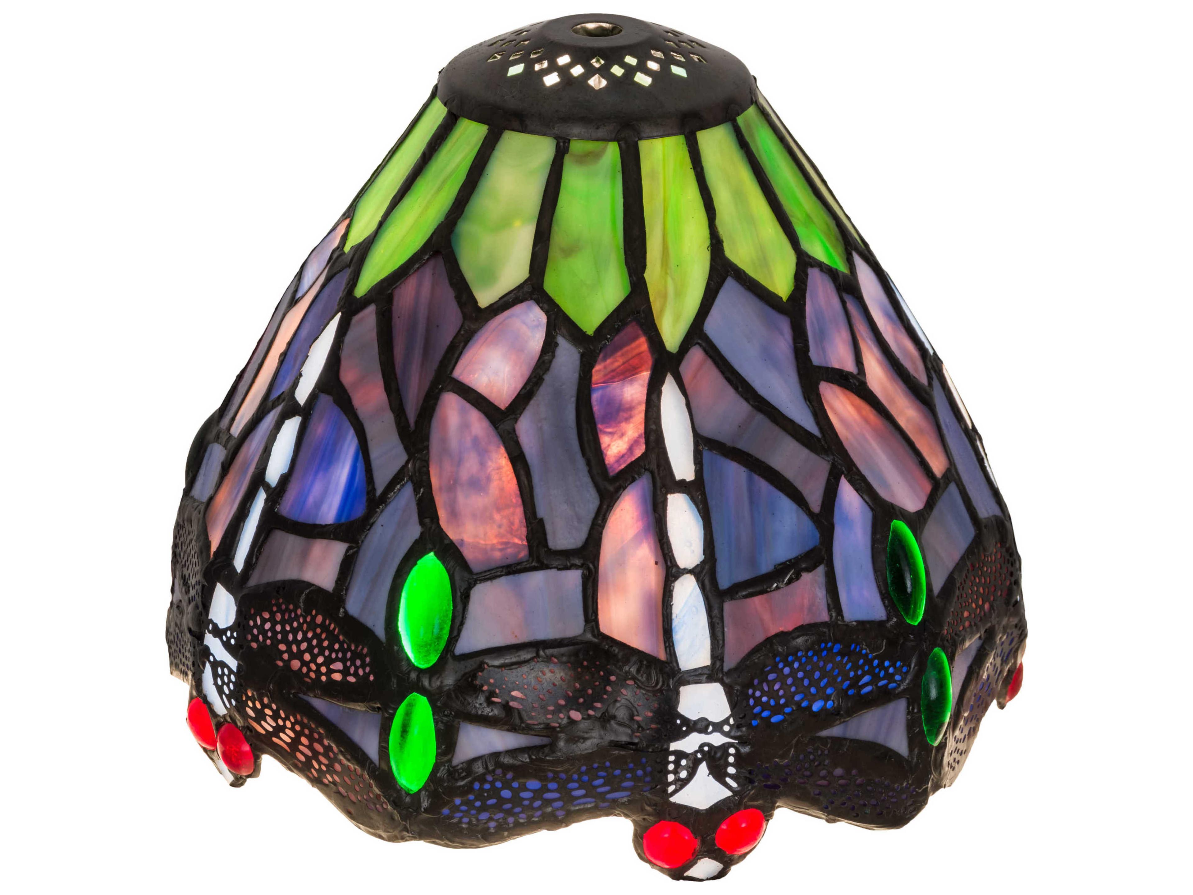 Dragonfly Purple & Blue 7" Shade