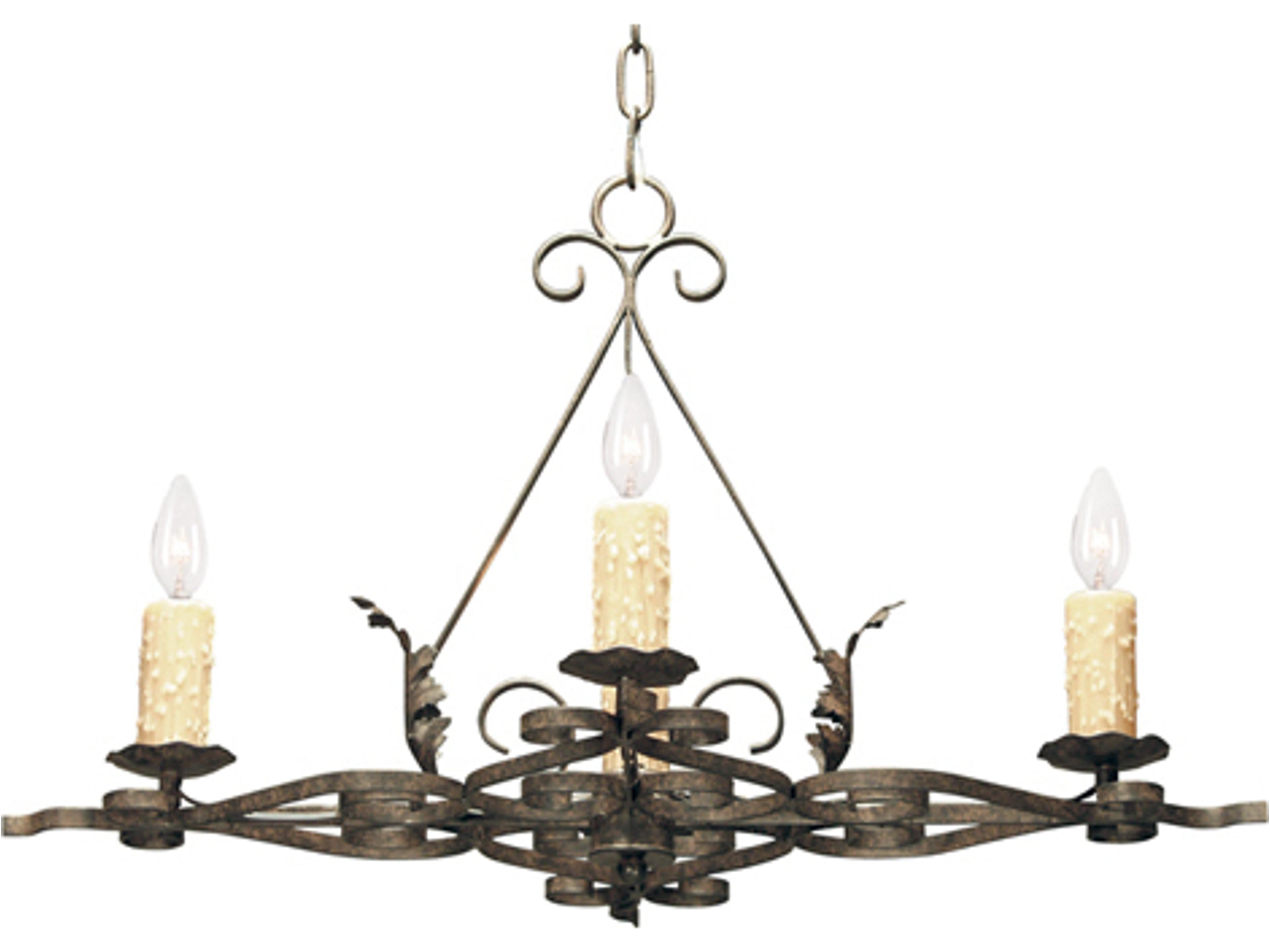 Elianna 4-Light Chestnut Brown Candelabra Chandelier