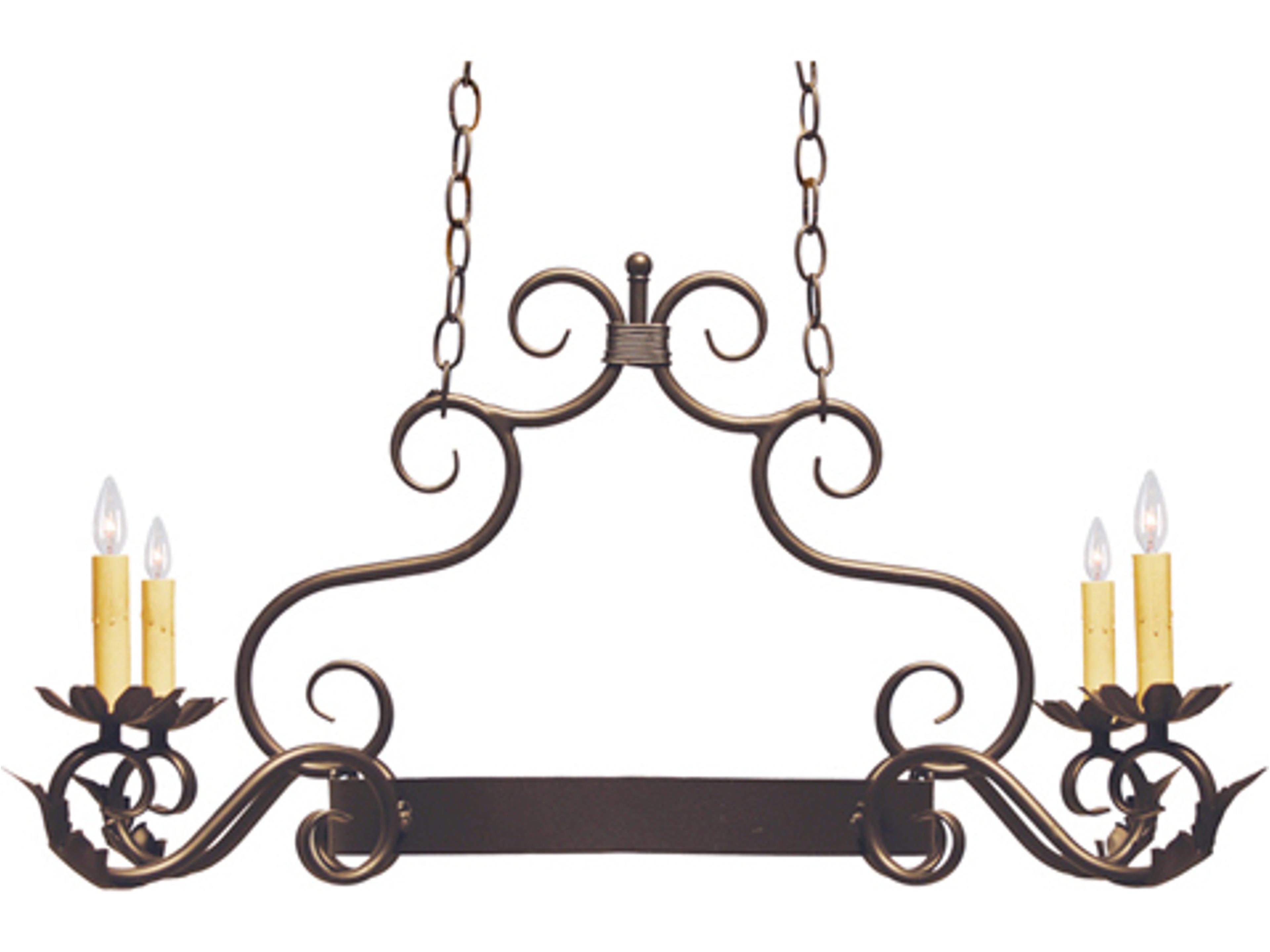 Eloise 4-Light French Bronze Island Pendant
