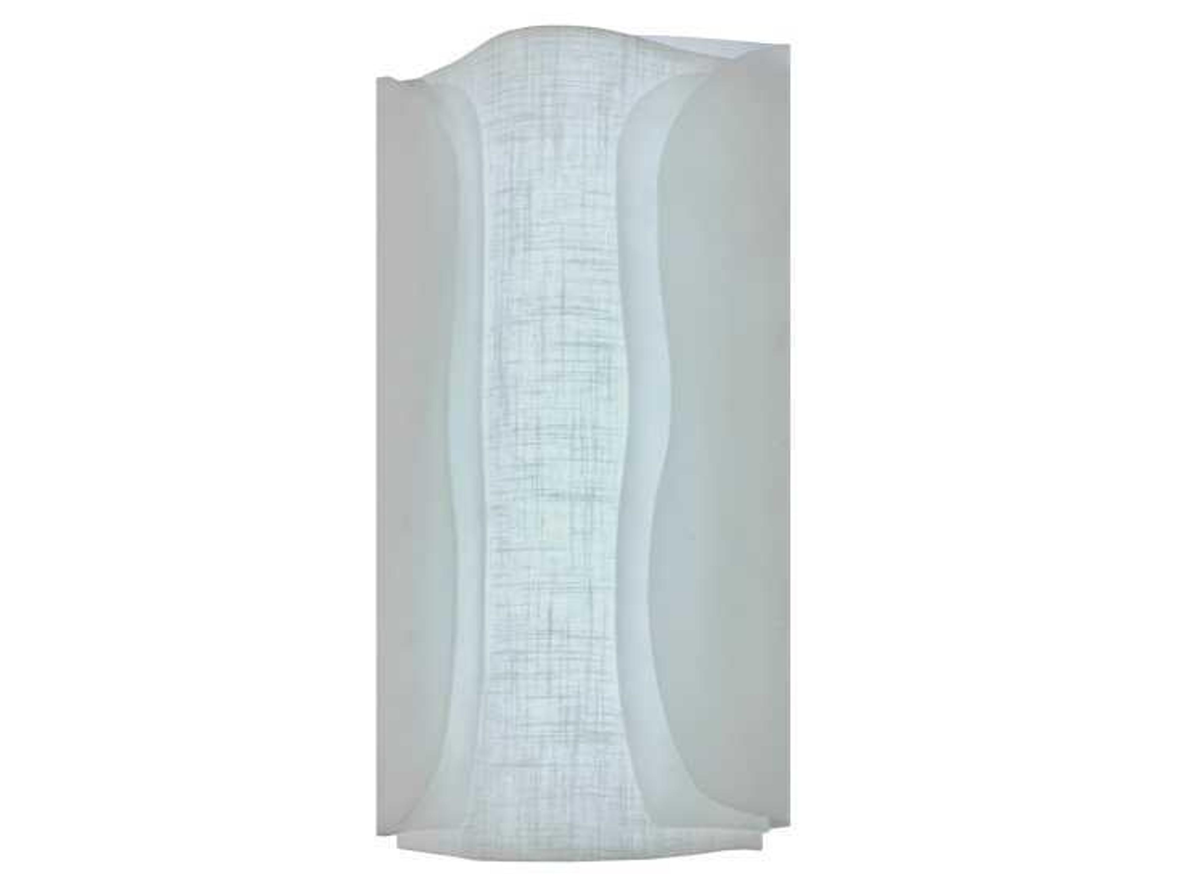 Fabric 2-Light Gray LED Wall Sconce