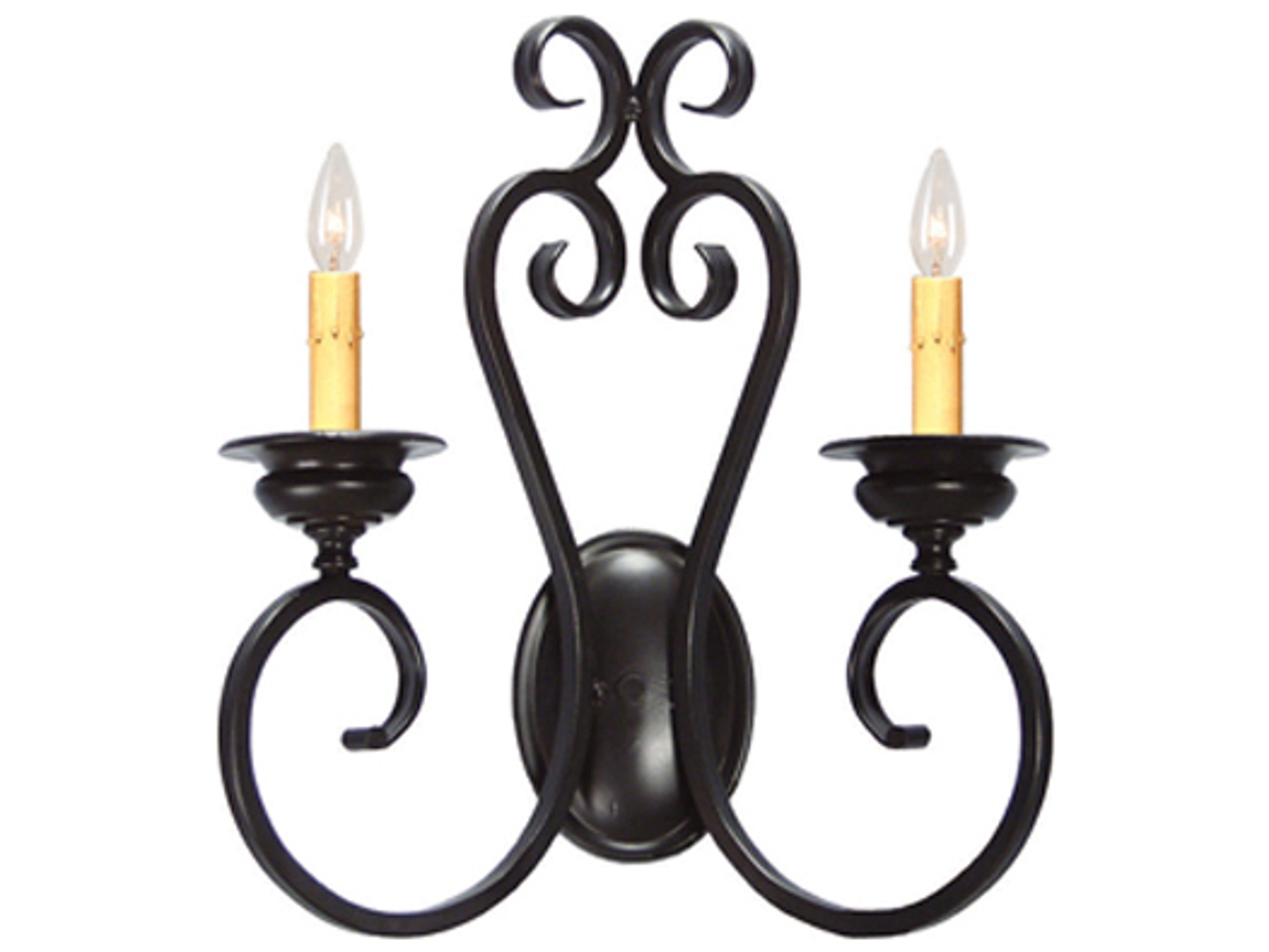 Fernando 1-Light Blackwash Wall Sconce