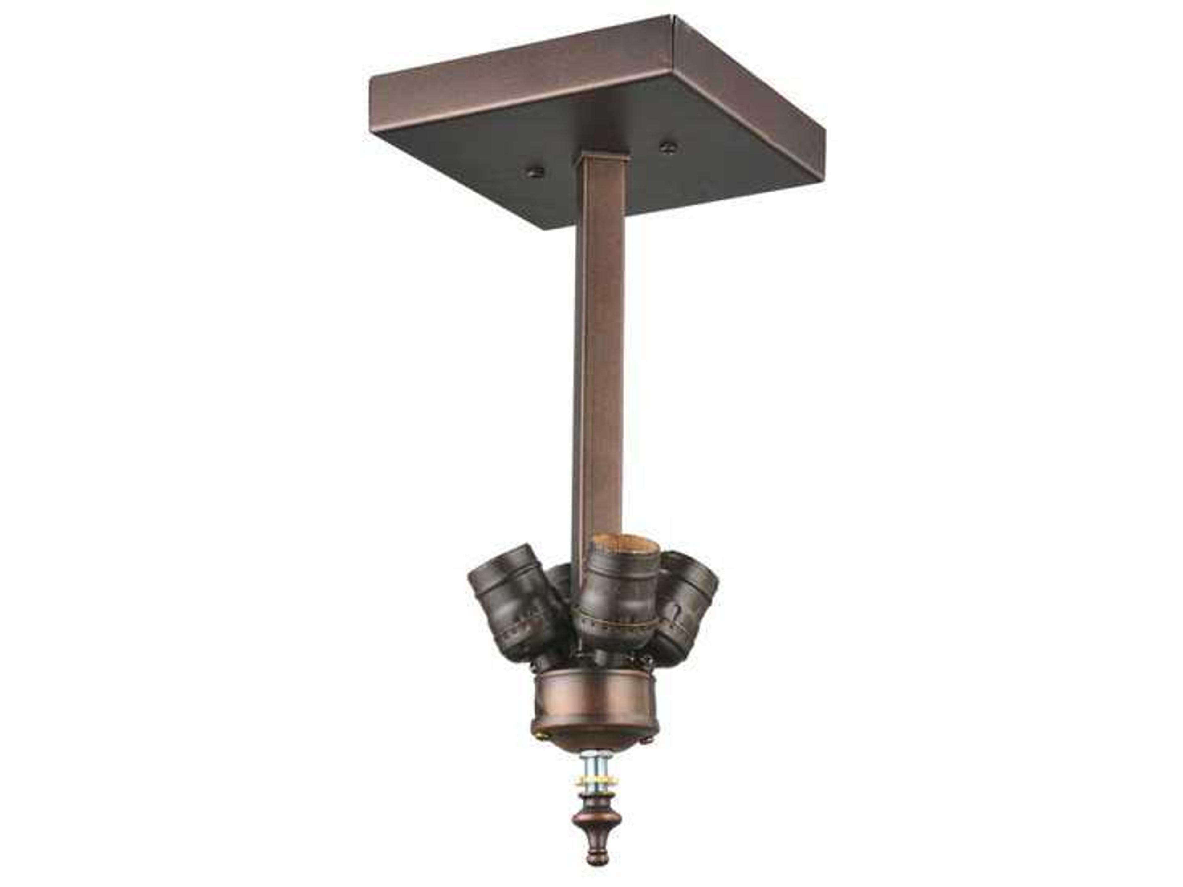 Fixtures 4-Light Brown Semi Flush Mount