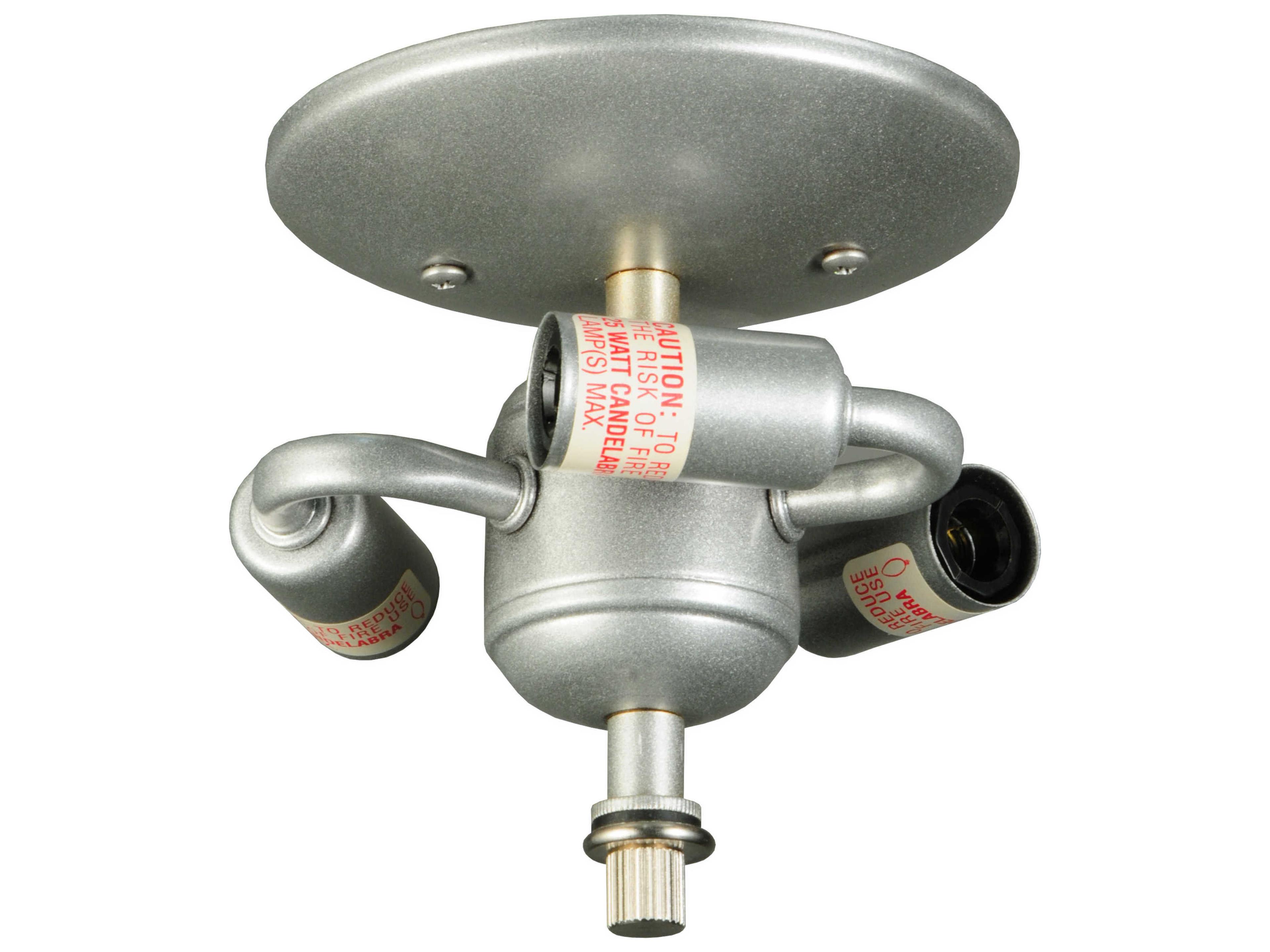 3 - Light Candle Socket Flush Mount Light Hardware