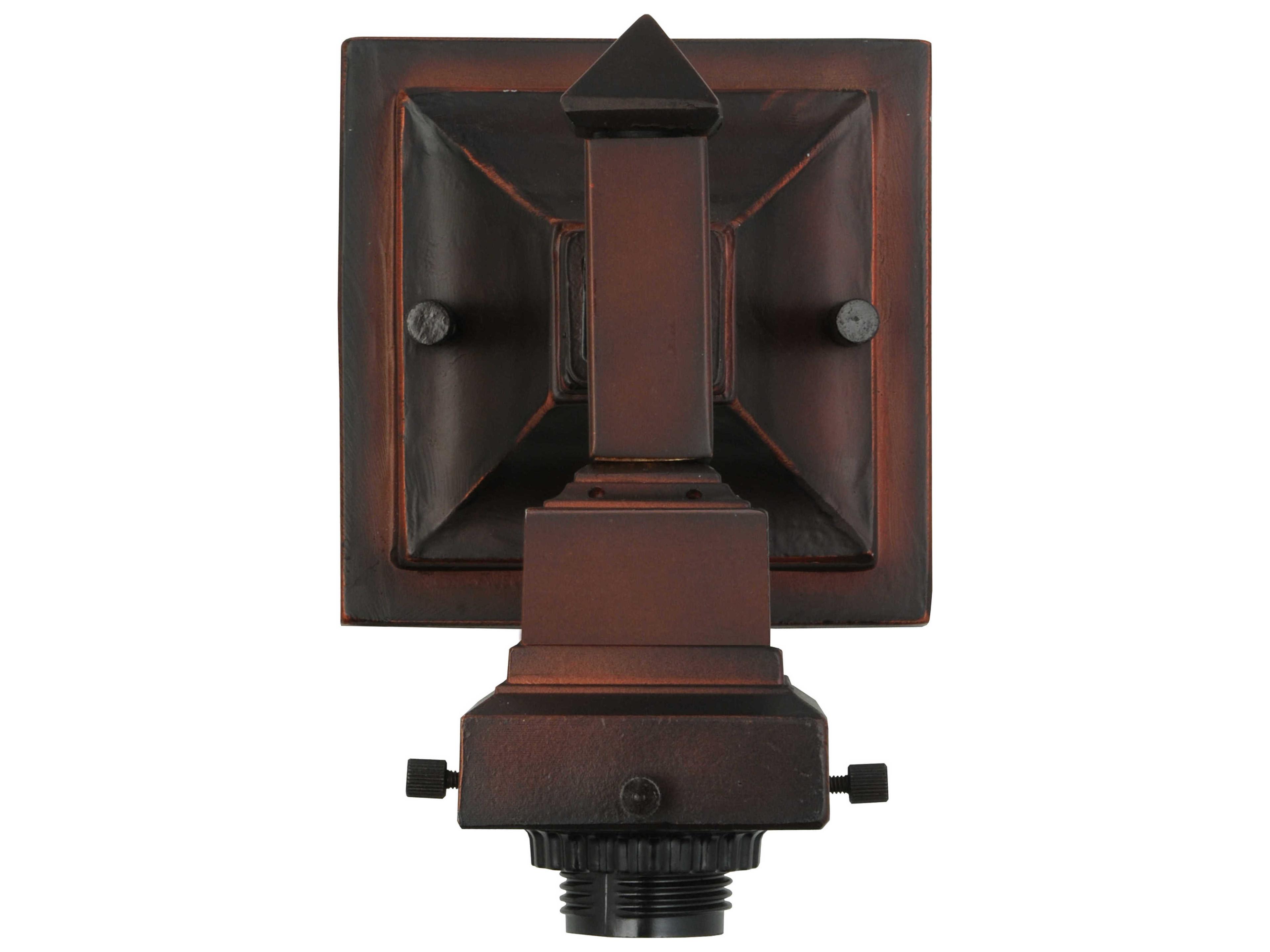 Mission Mahogany Bronze Wall Sconce Hardware