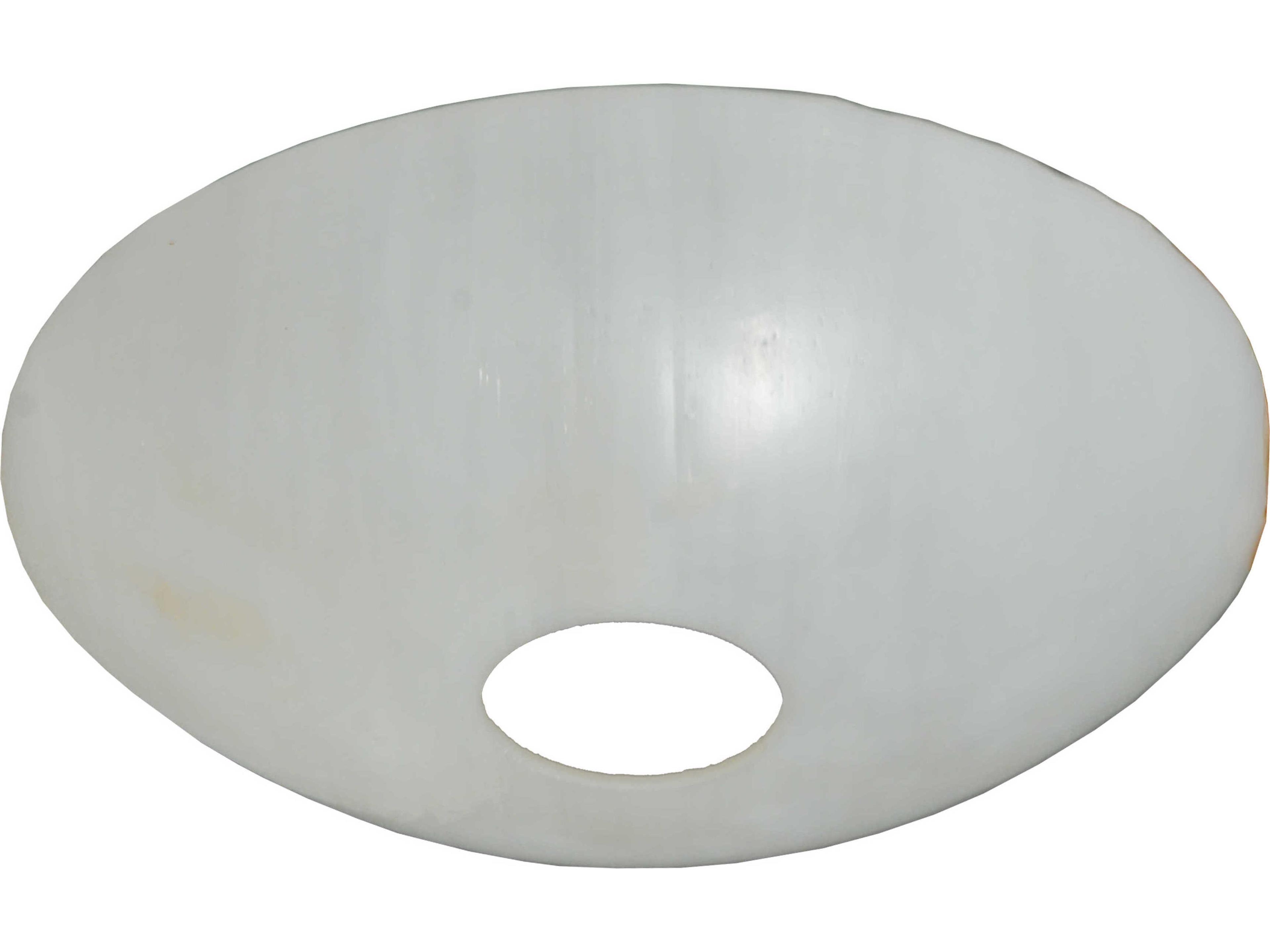 Metro Fusion White Bent Glass Bobeche