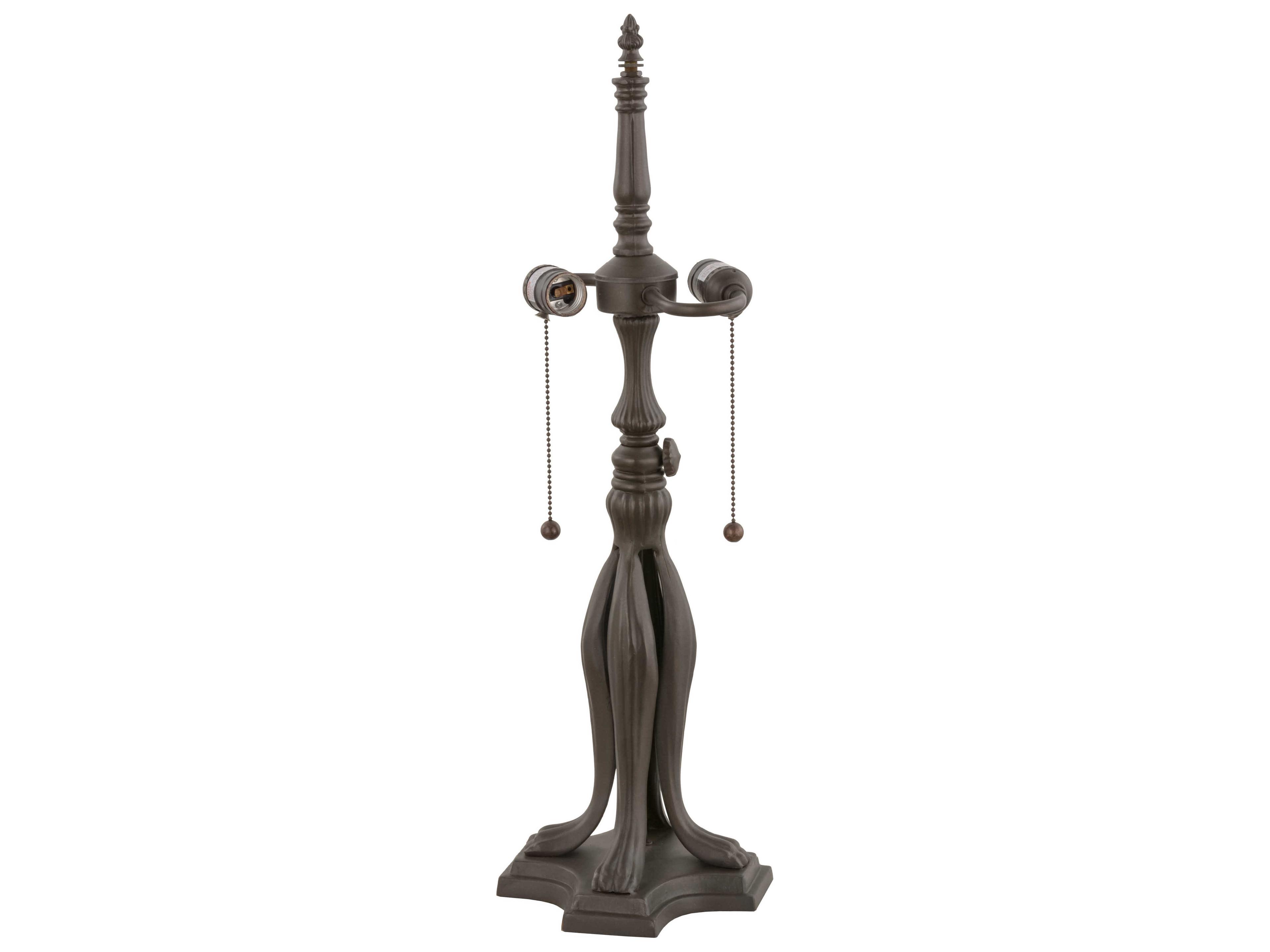 Long-Legged Lionfoot Table Lamp base with 2-light S Cluster