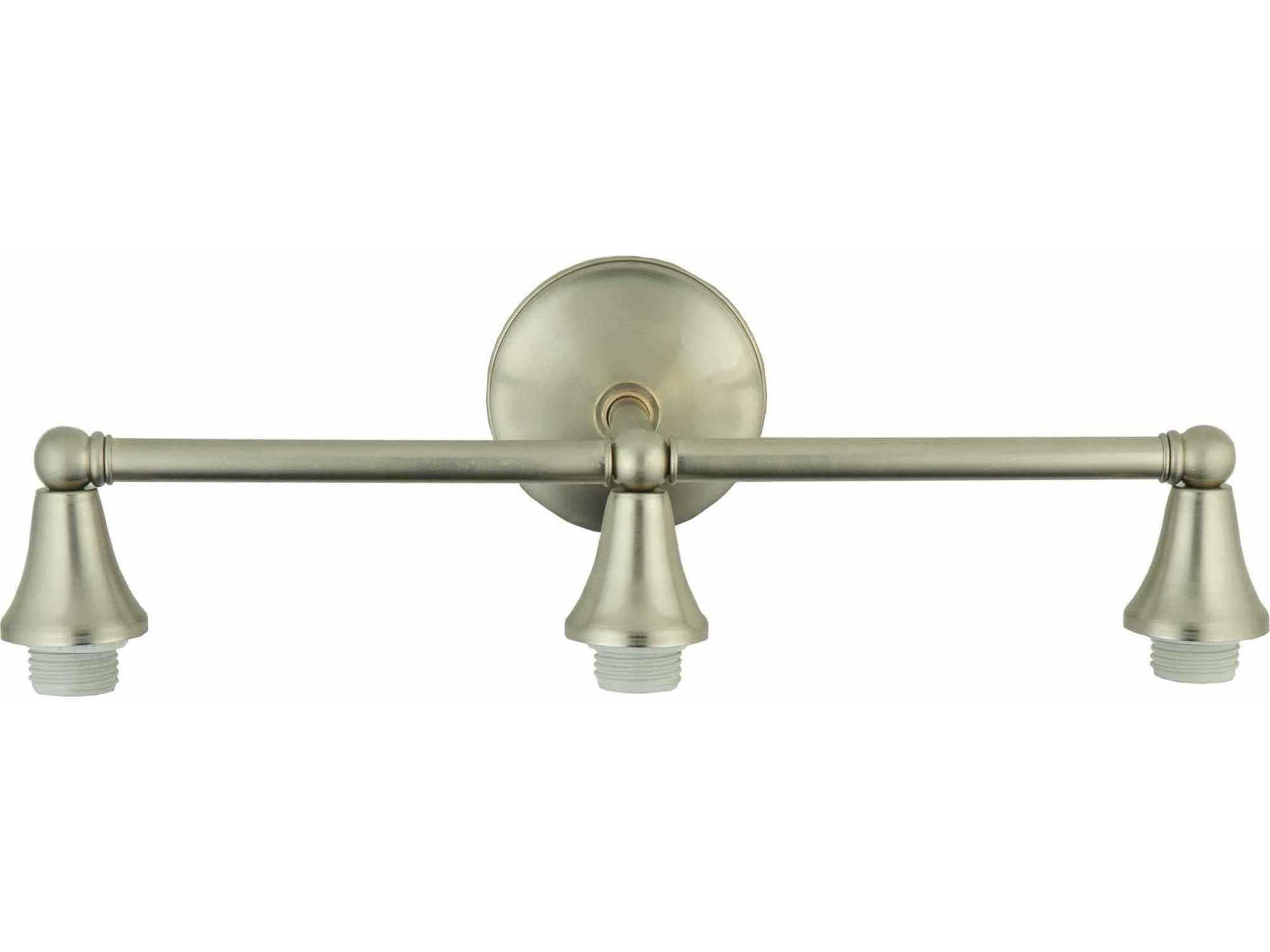 Fixtures 3-Light Nickel Wall Sconce