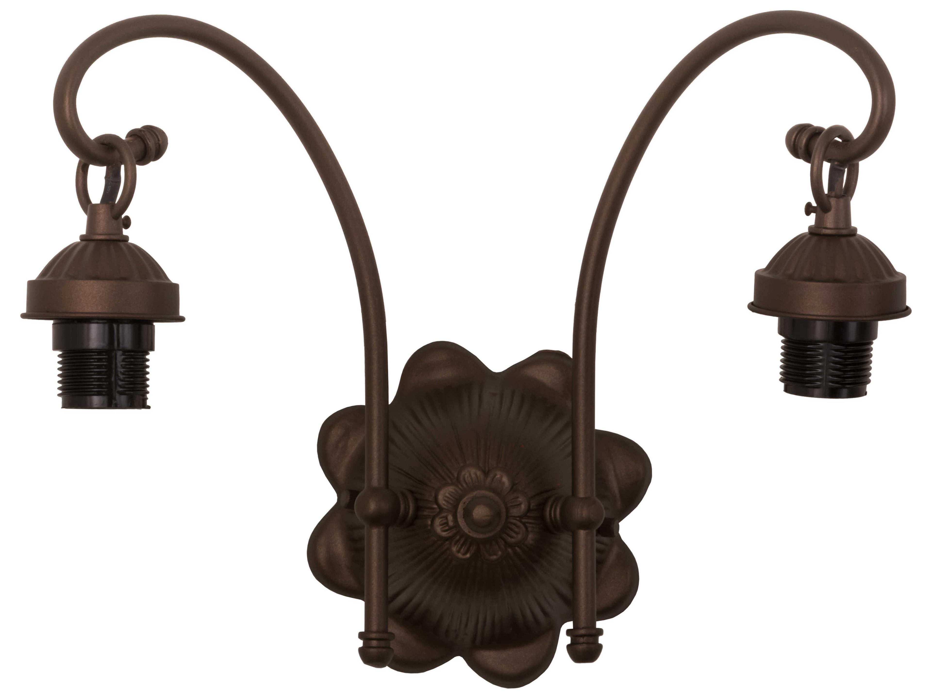 Fixtures 2-Light Bronze Wall Sconce