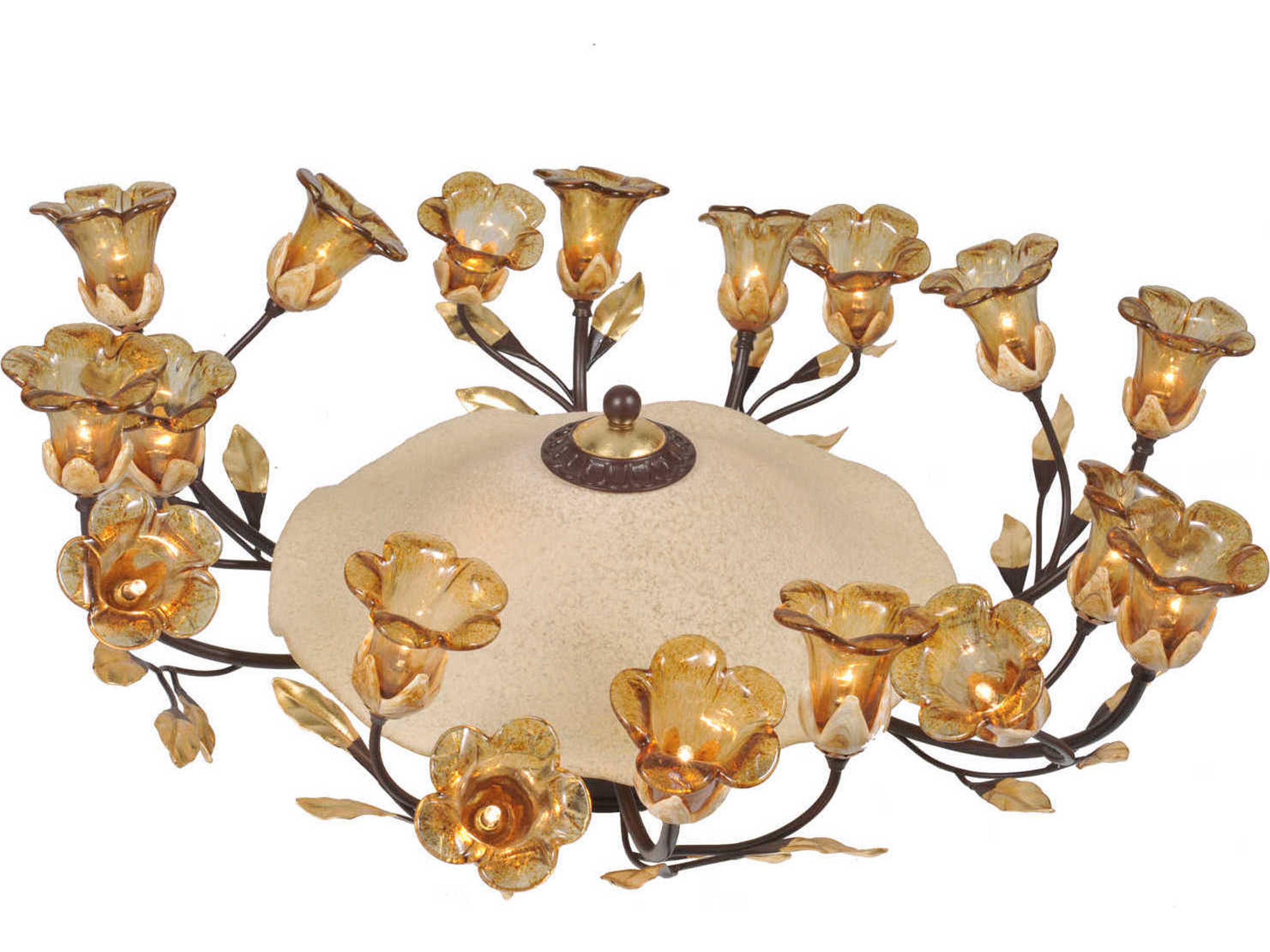 Celestial Bouquet 18 Arm 20-Light Flush Mount Light