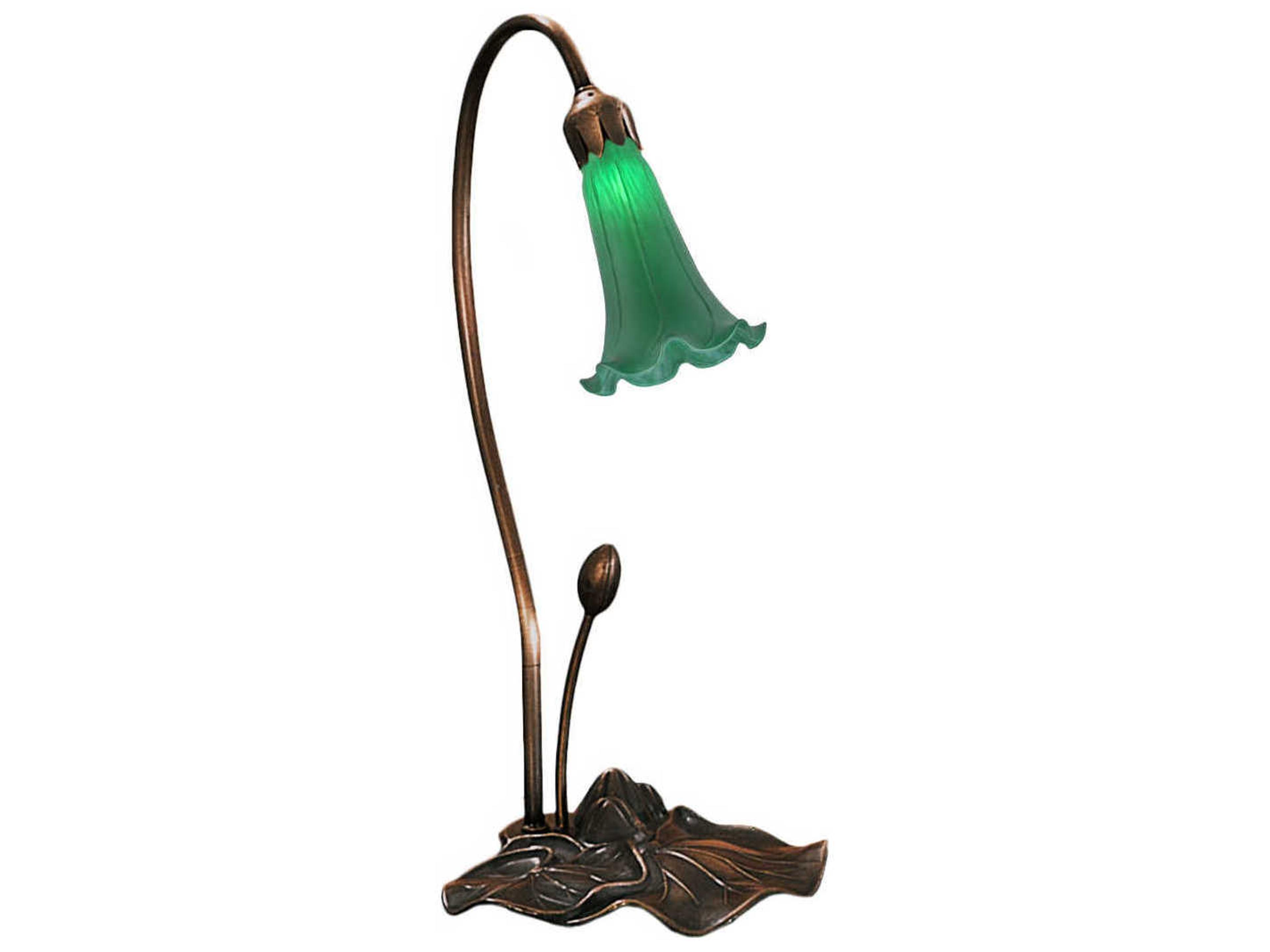 Pond Lily Green Accent Table Lamp