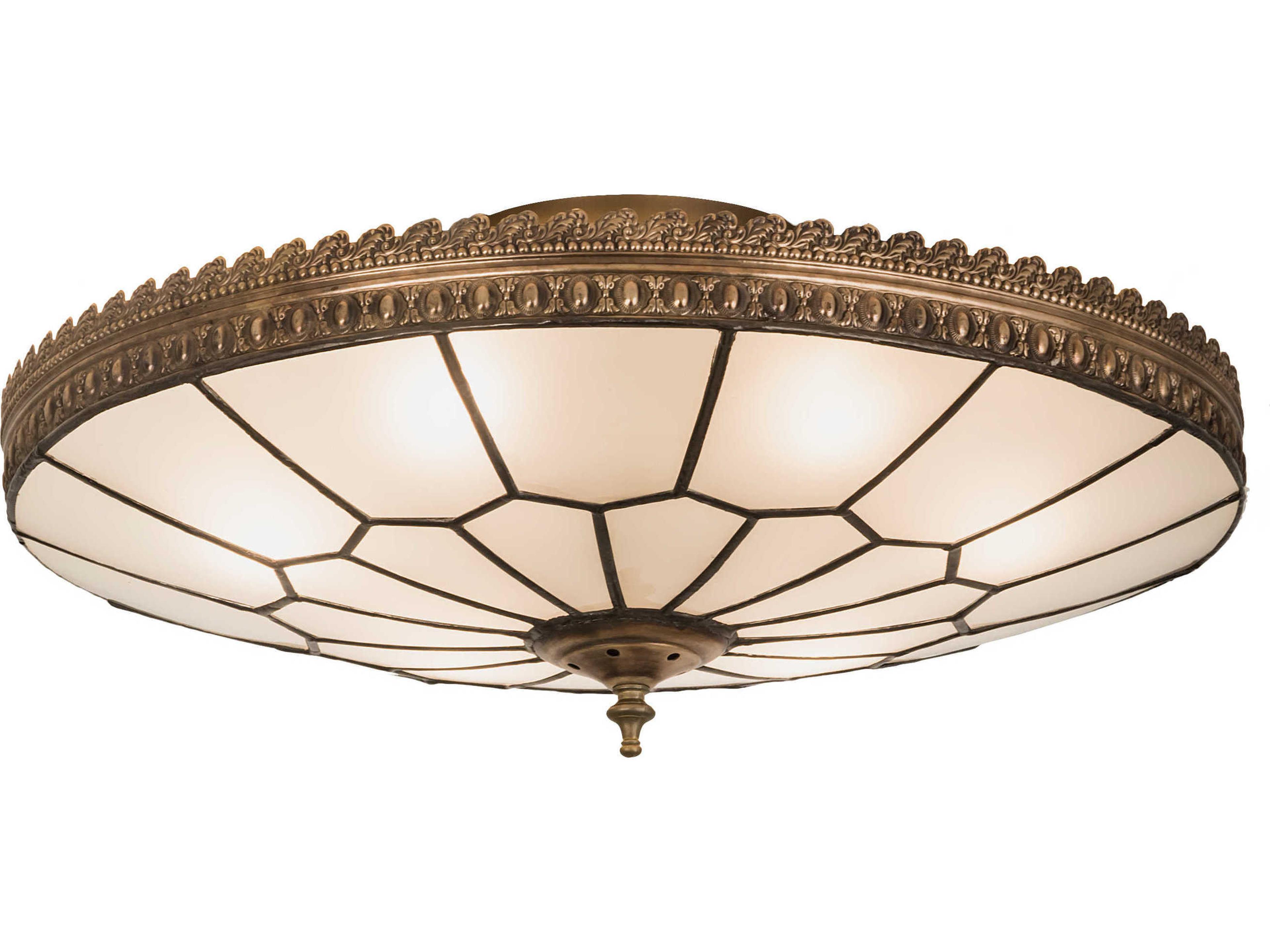 Vincent Honeycomb 6-Light Bronze Bowl Flush Mount