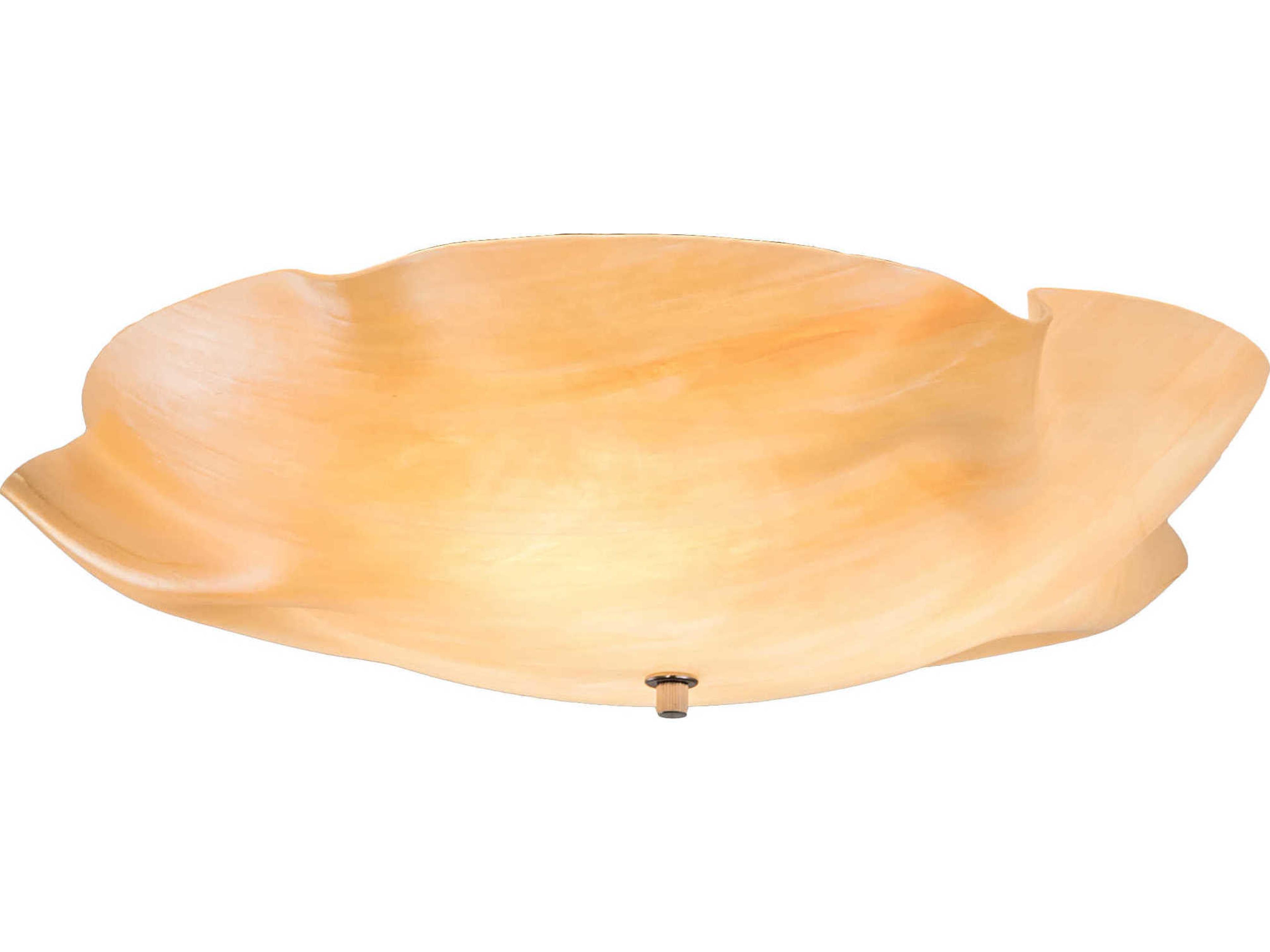 Metro Fusion 3-Light Off White Glass Flush Mount