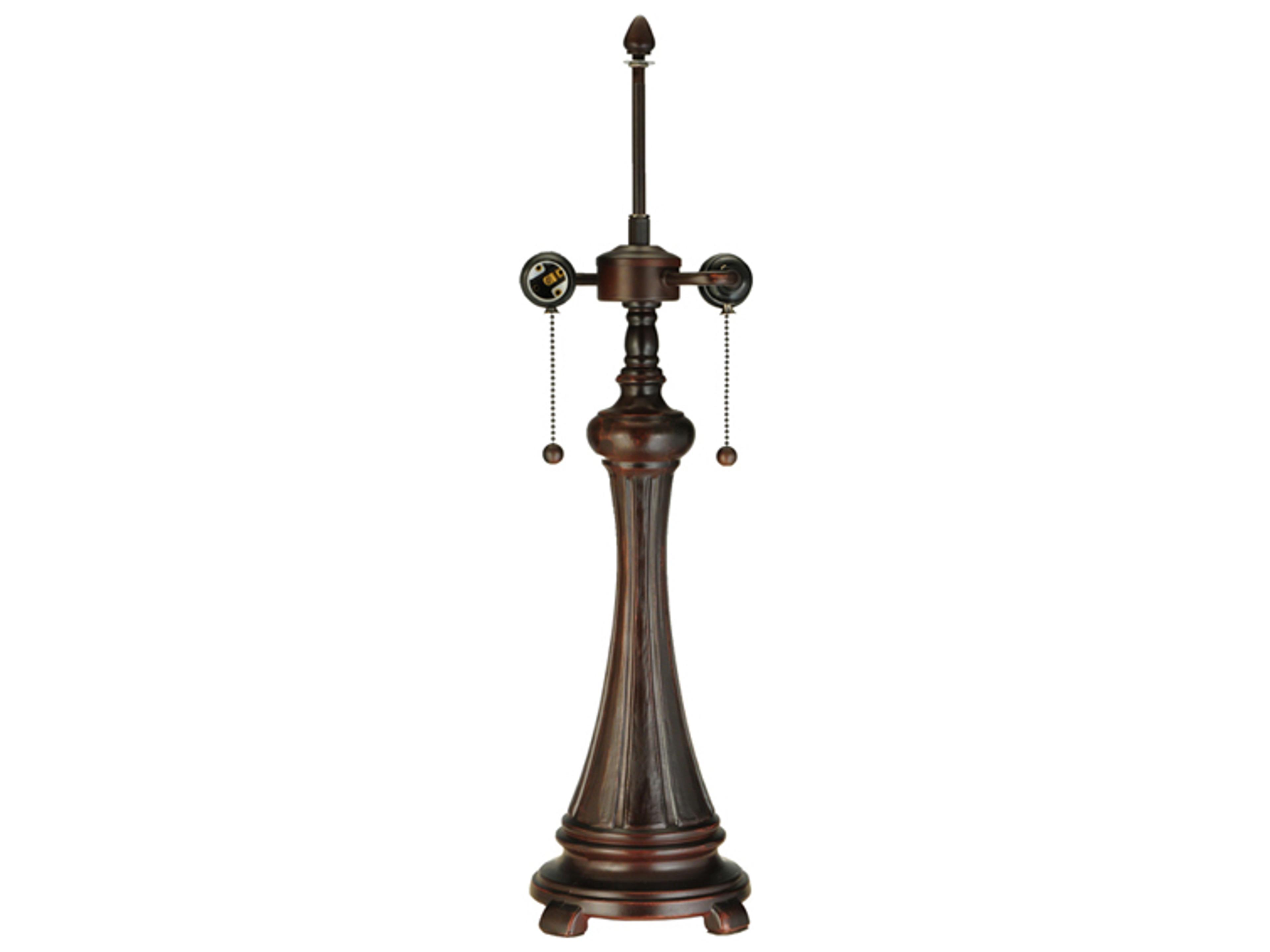 Fluted 2 - Light Buffet Lamp Base