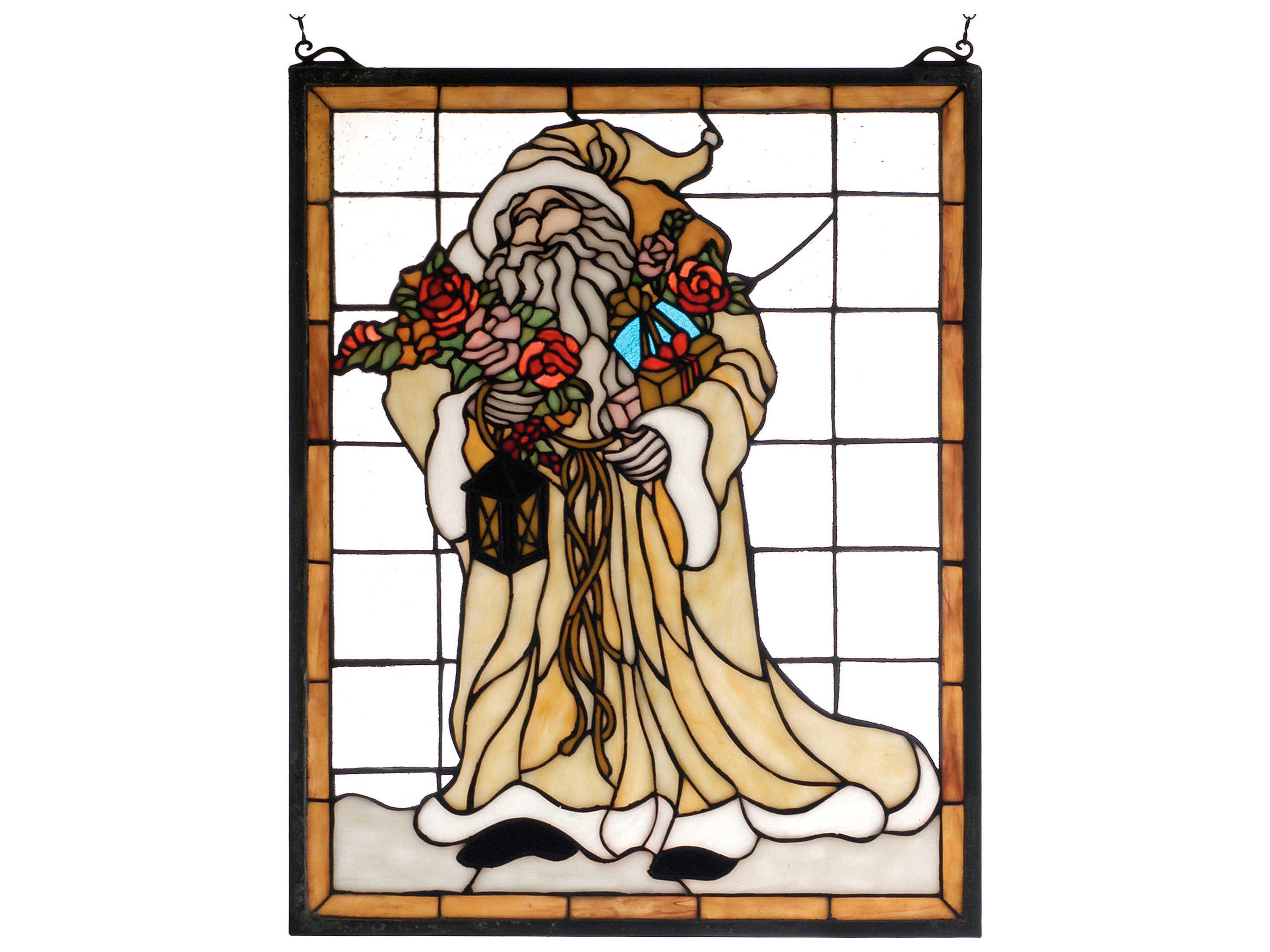 Meyda Father Christmas Window