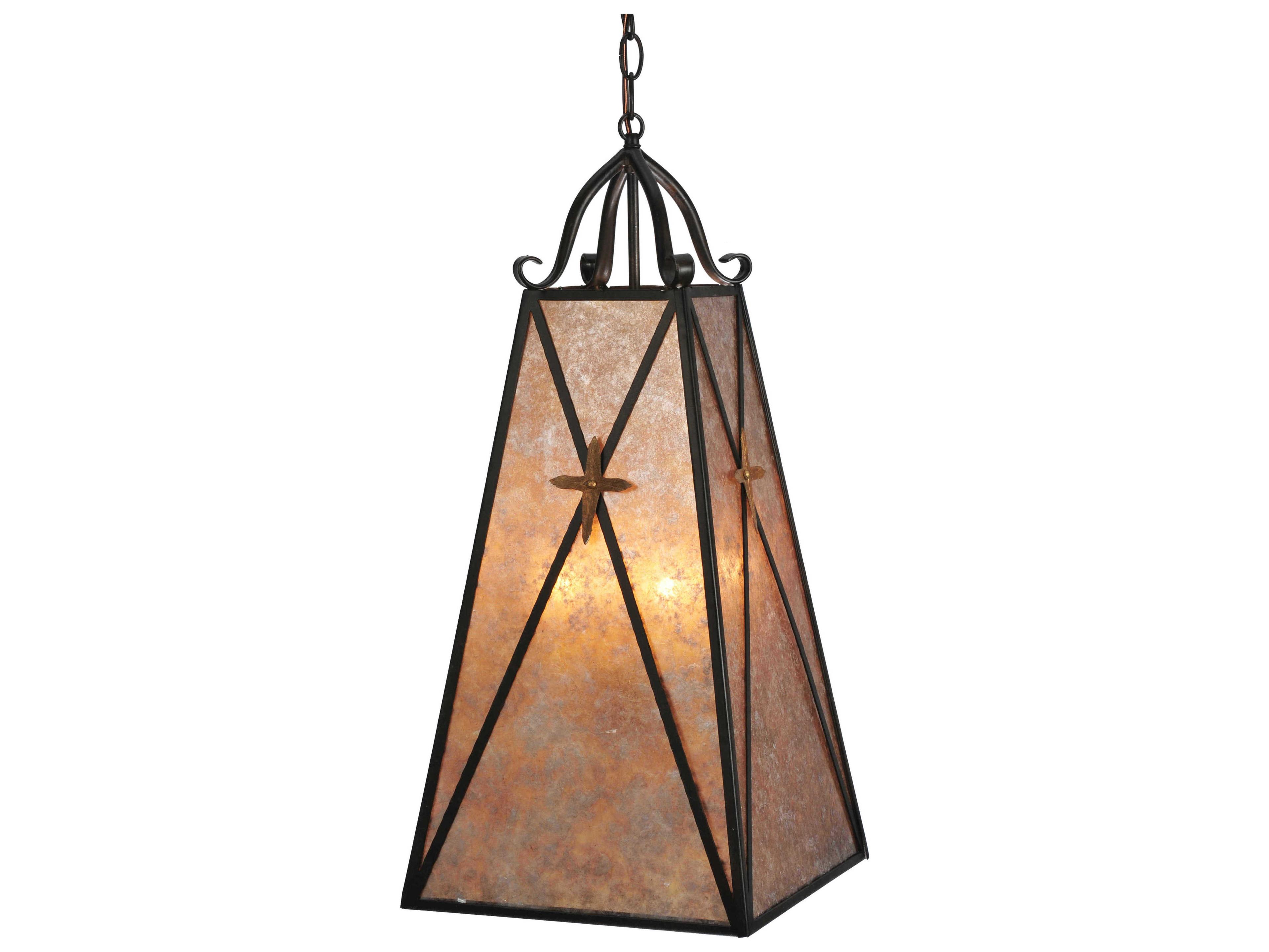 Gothic 4-Light Brown Pendant