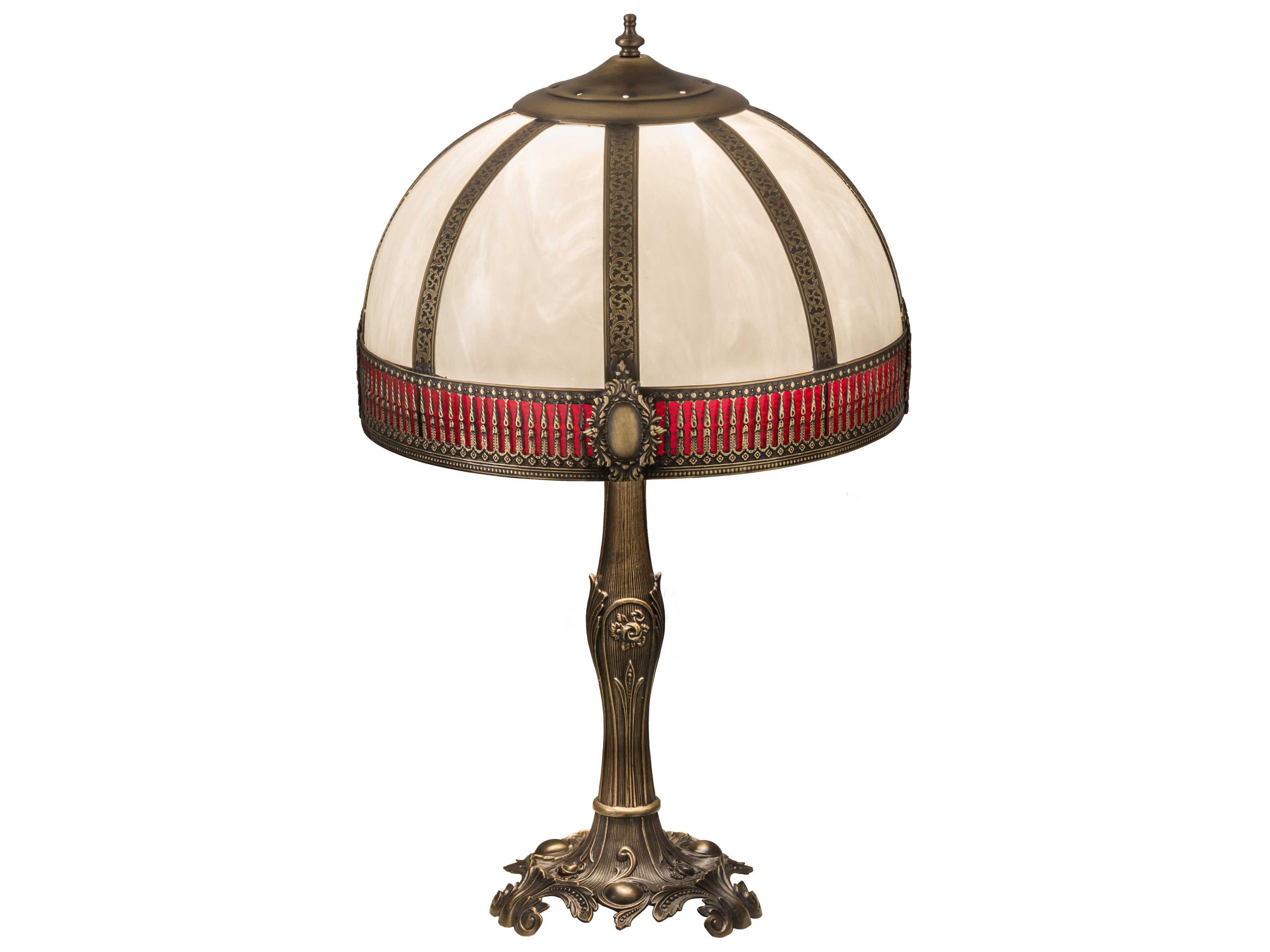 Meyda Lighting Gothic Red Table Lamp