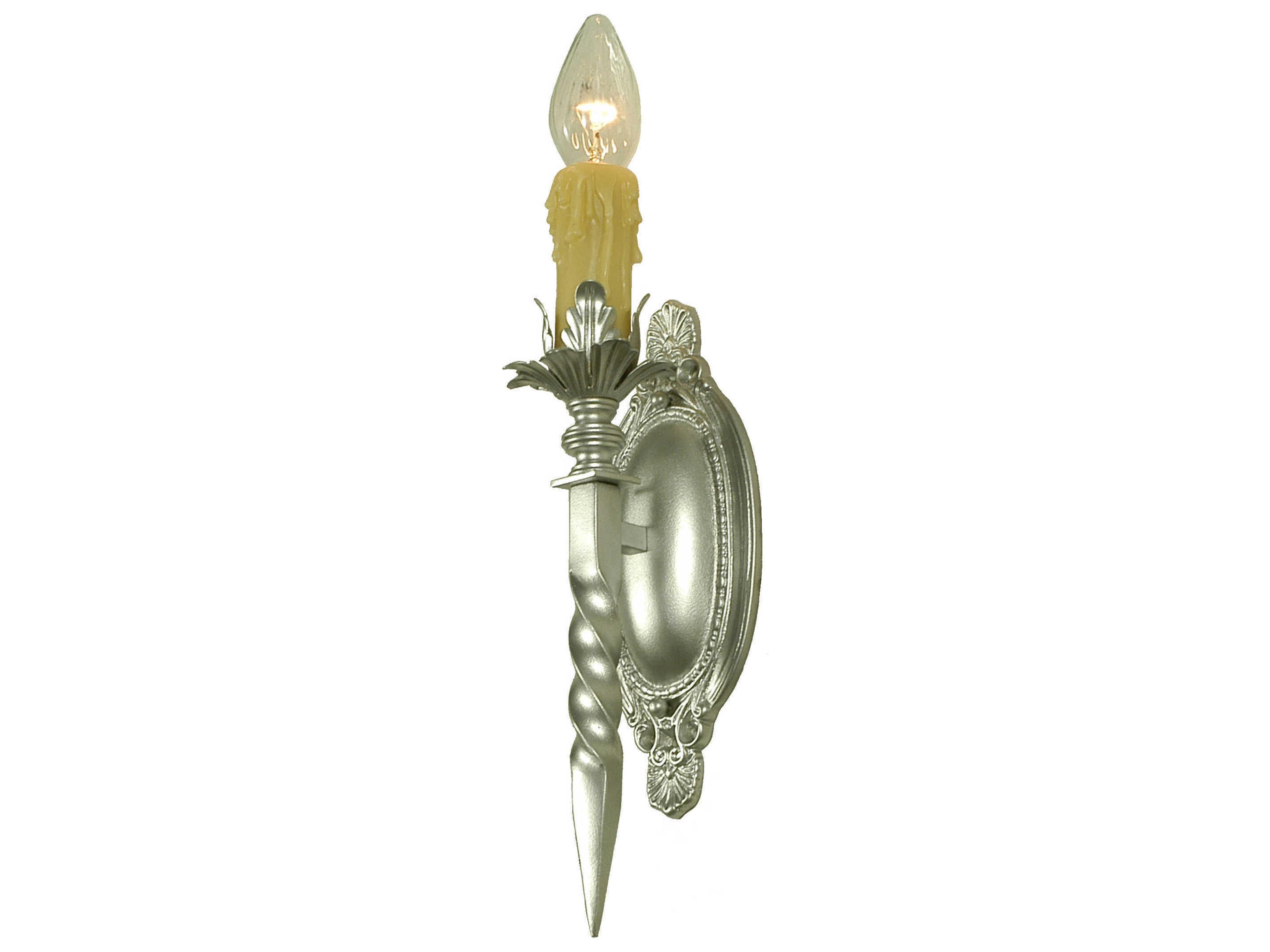 Gothic 1-Light Gray Wall Sconce