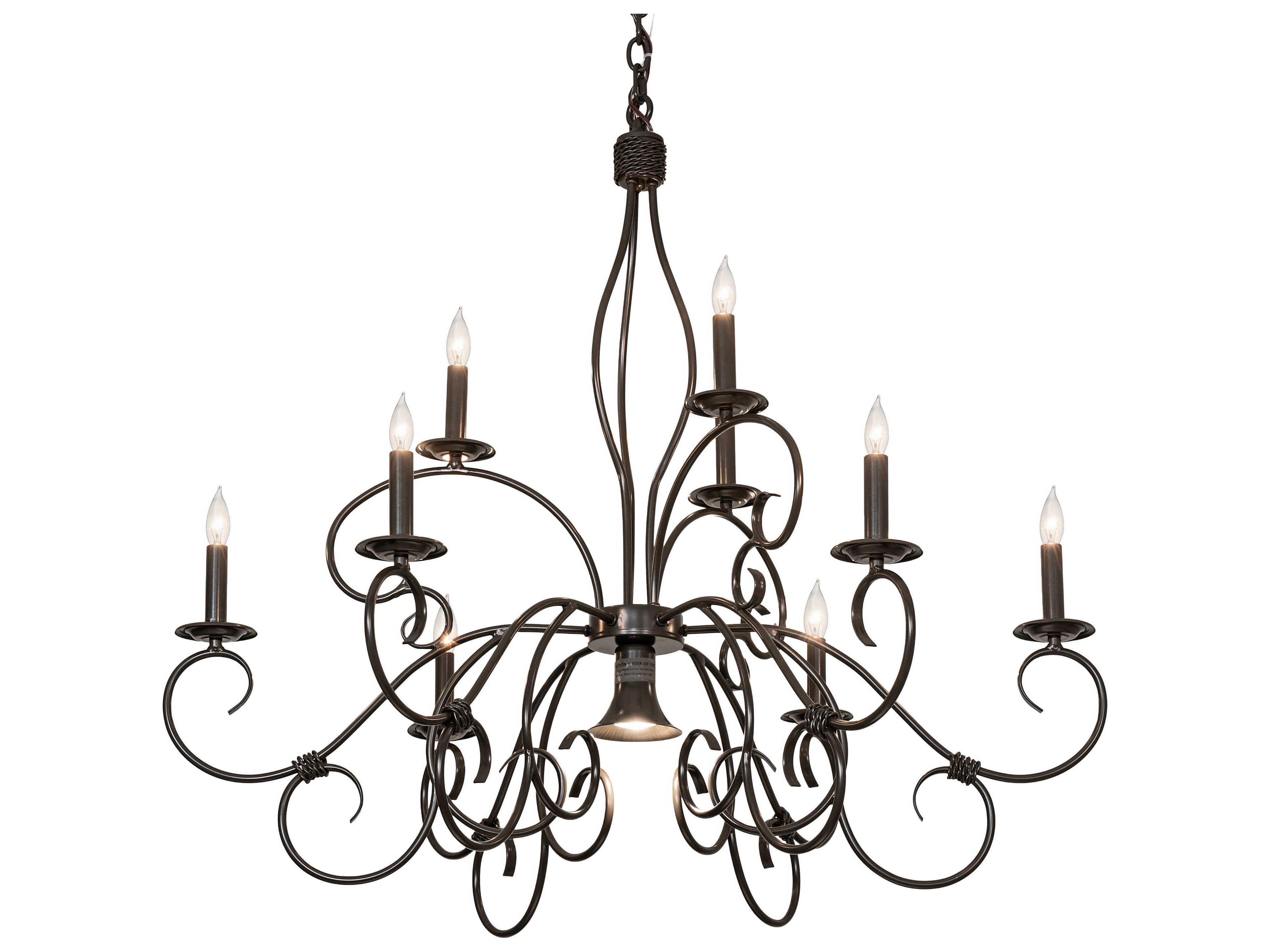 Grace 10-Light Timeless Bronze Candelabra Chandelier