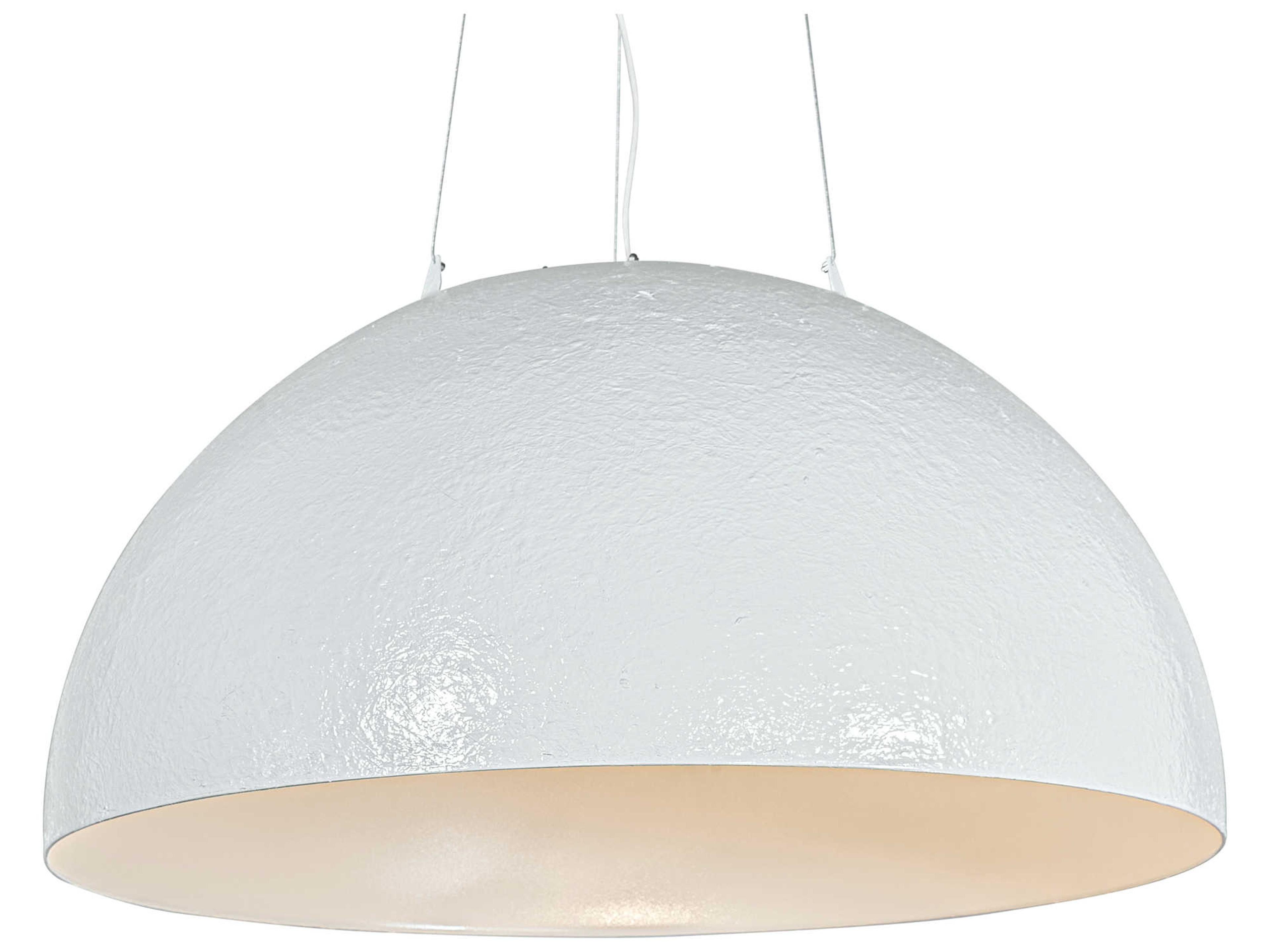 Gravity 1-Light White Bowl Pendant