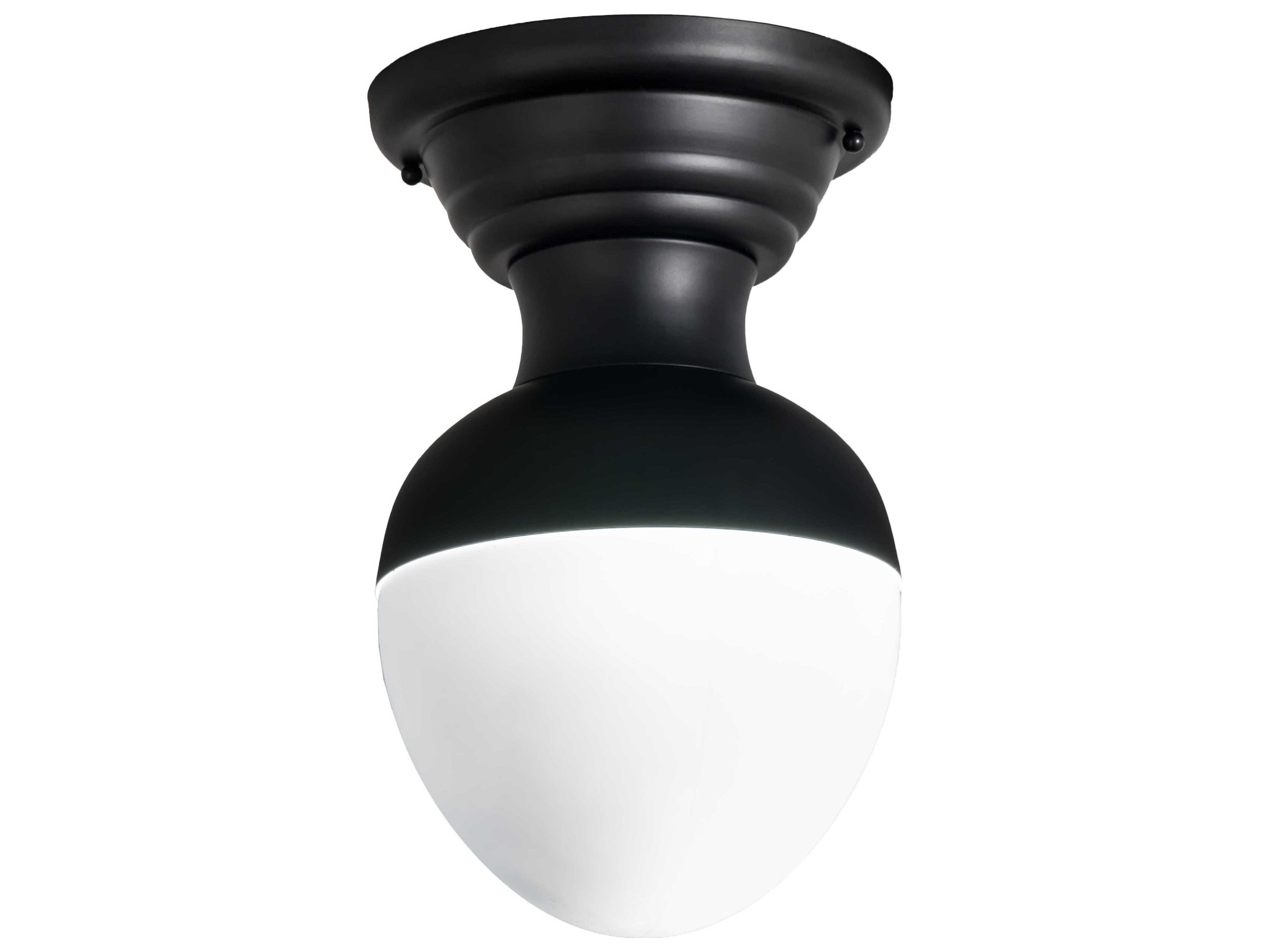 Huevo Dimng Led Black Flush Mount