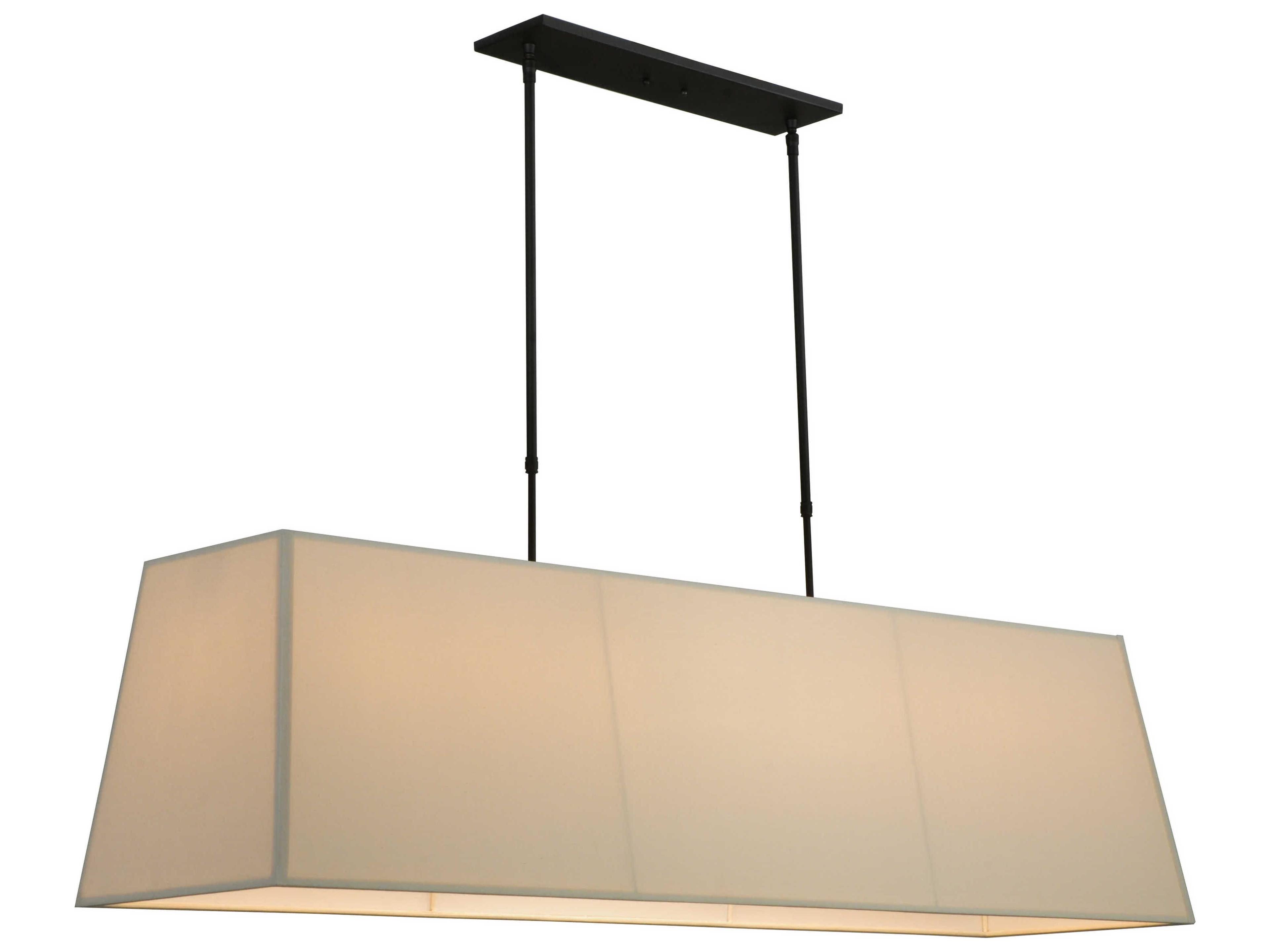Meyda 8-Light Bronze Glass Island Pendant