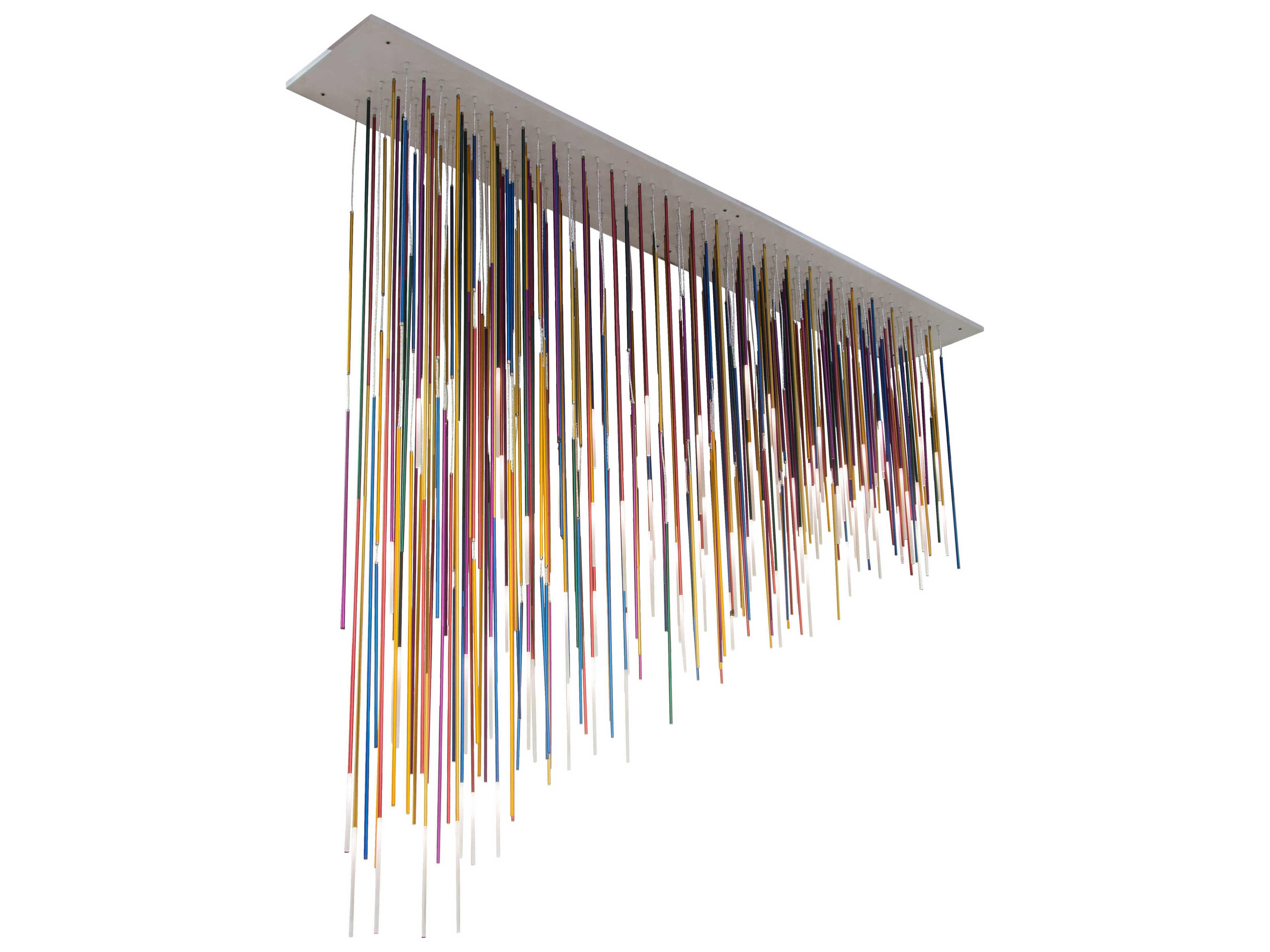 Meyda 107-Light Steel Glass LED Island Pendant