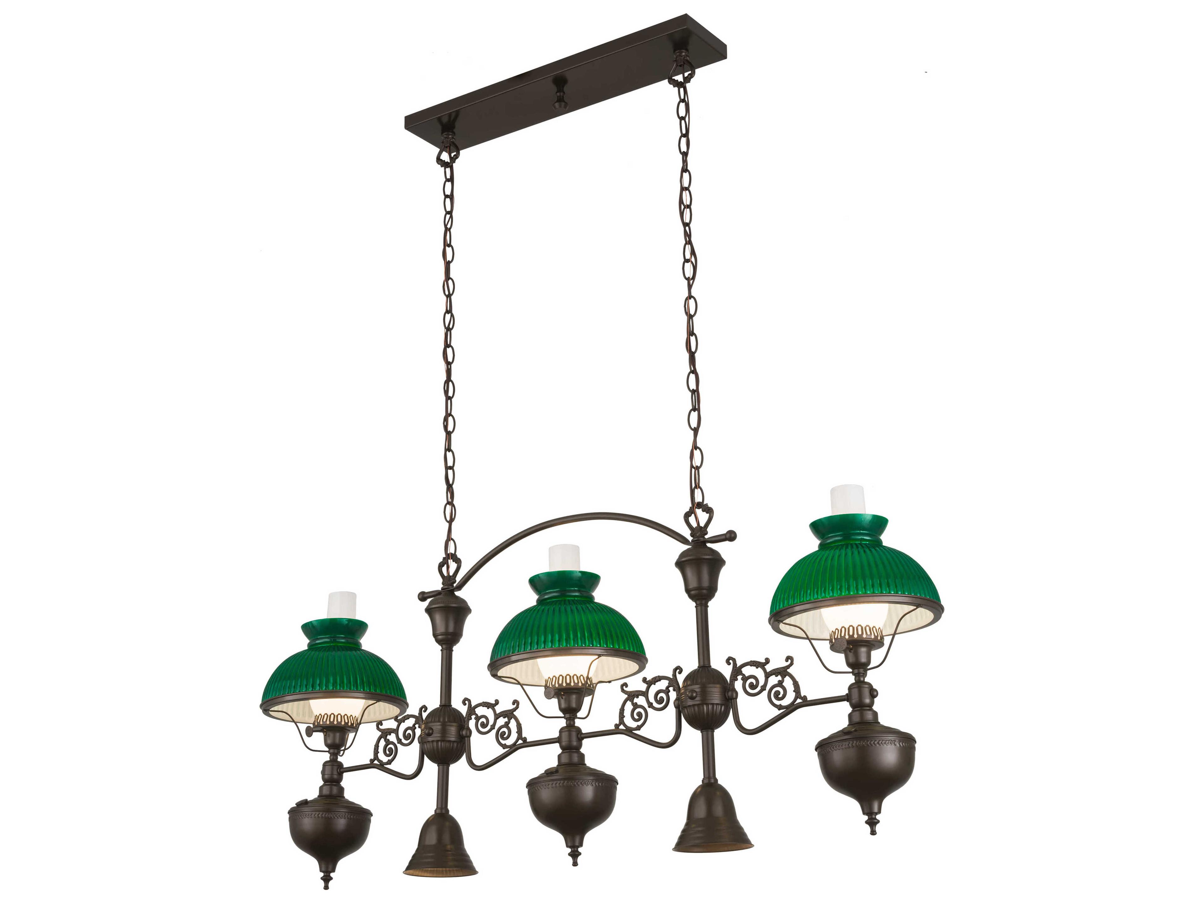 3 2 Brown Glass Island Pendant