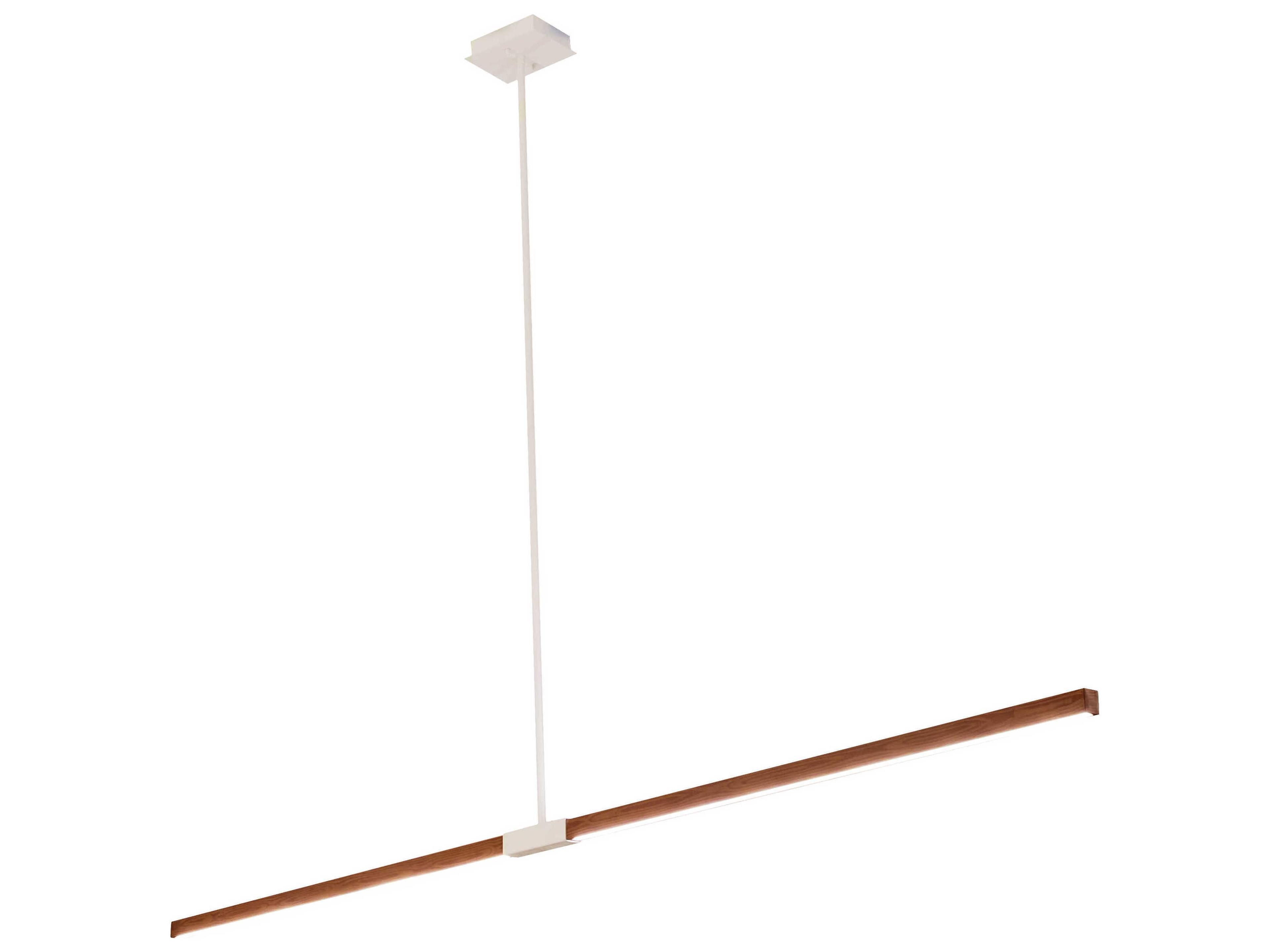 Led Brown Glass Linear Island Pendant