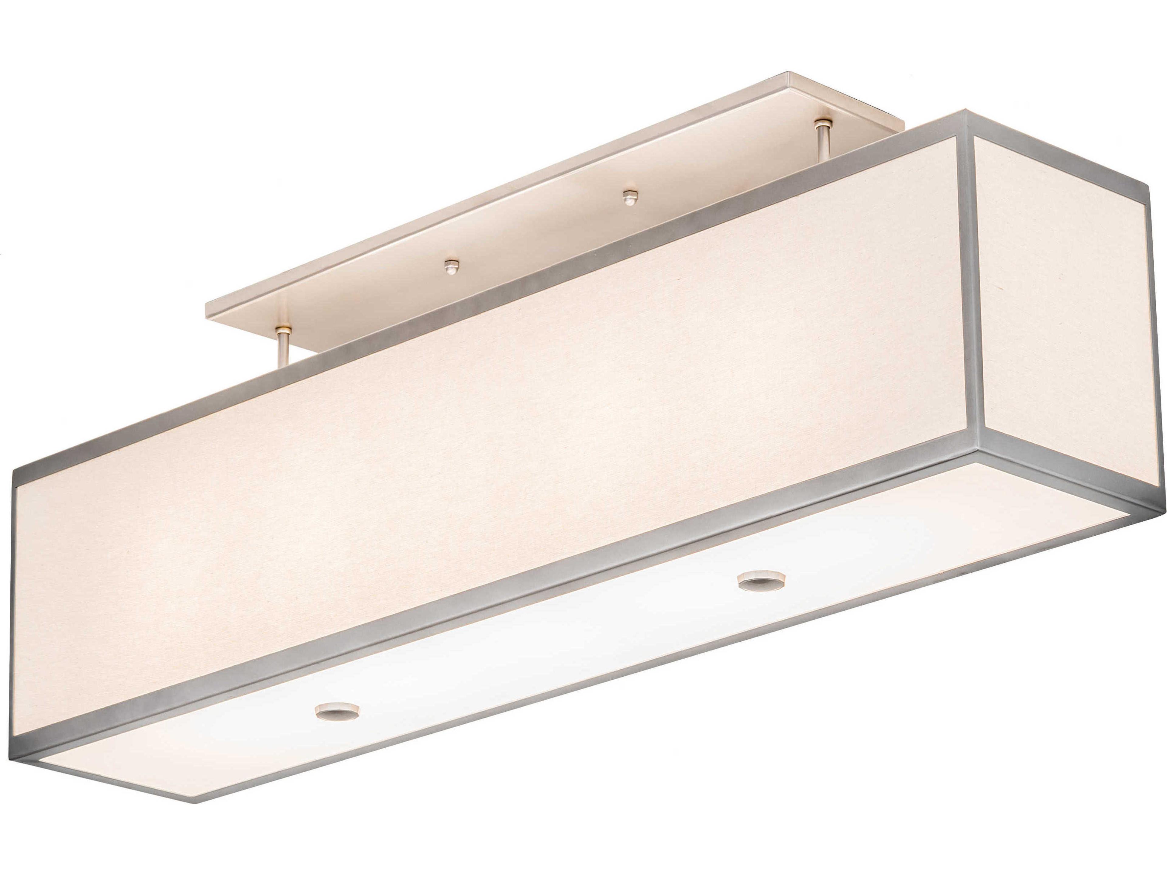 Meyda 5-Light Nickel Glass Island Pendant