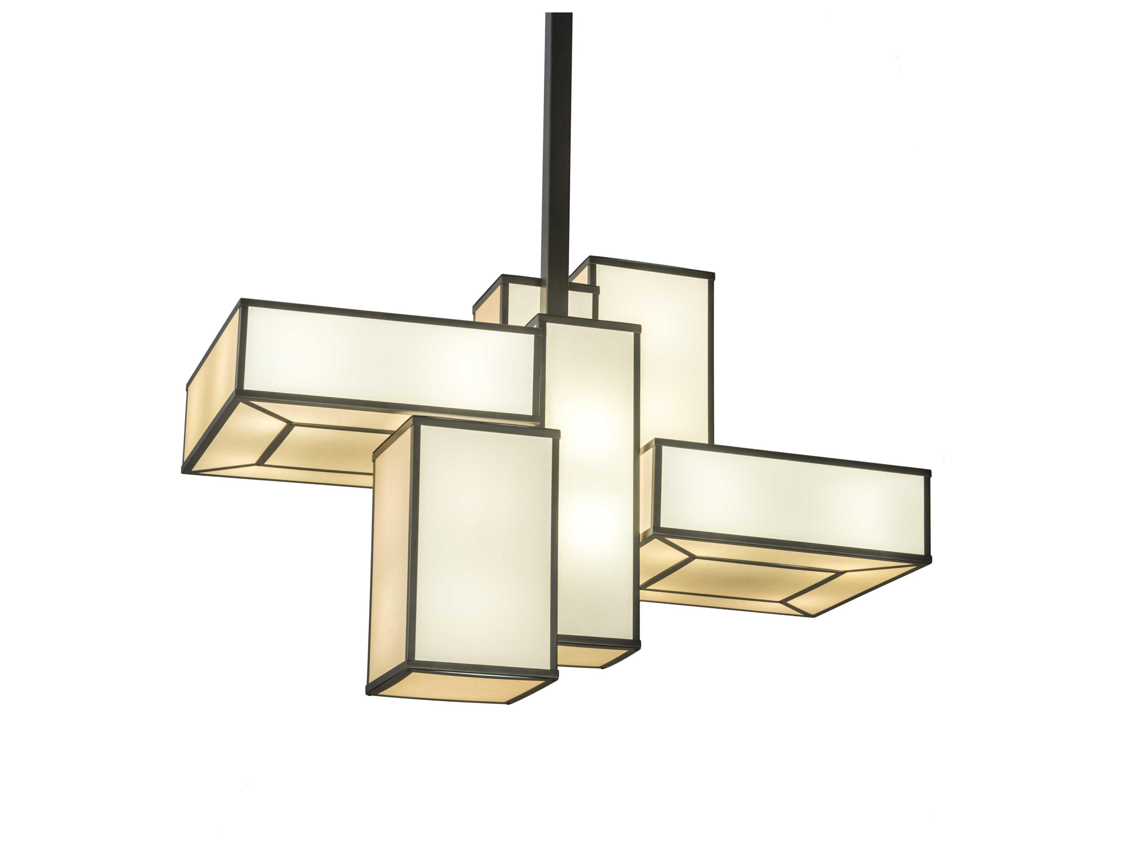 16-Light Off White LED Geometric Island Pendant