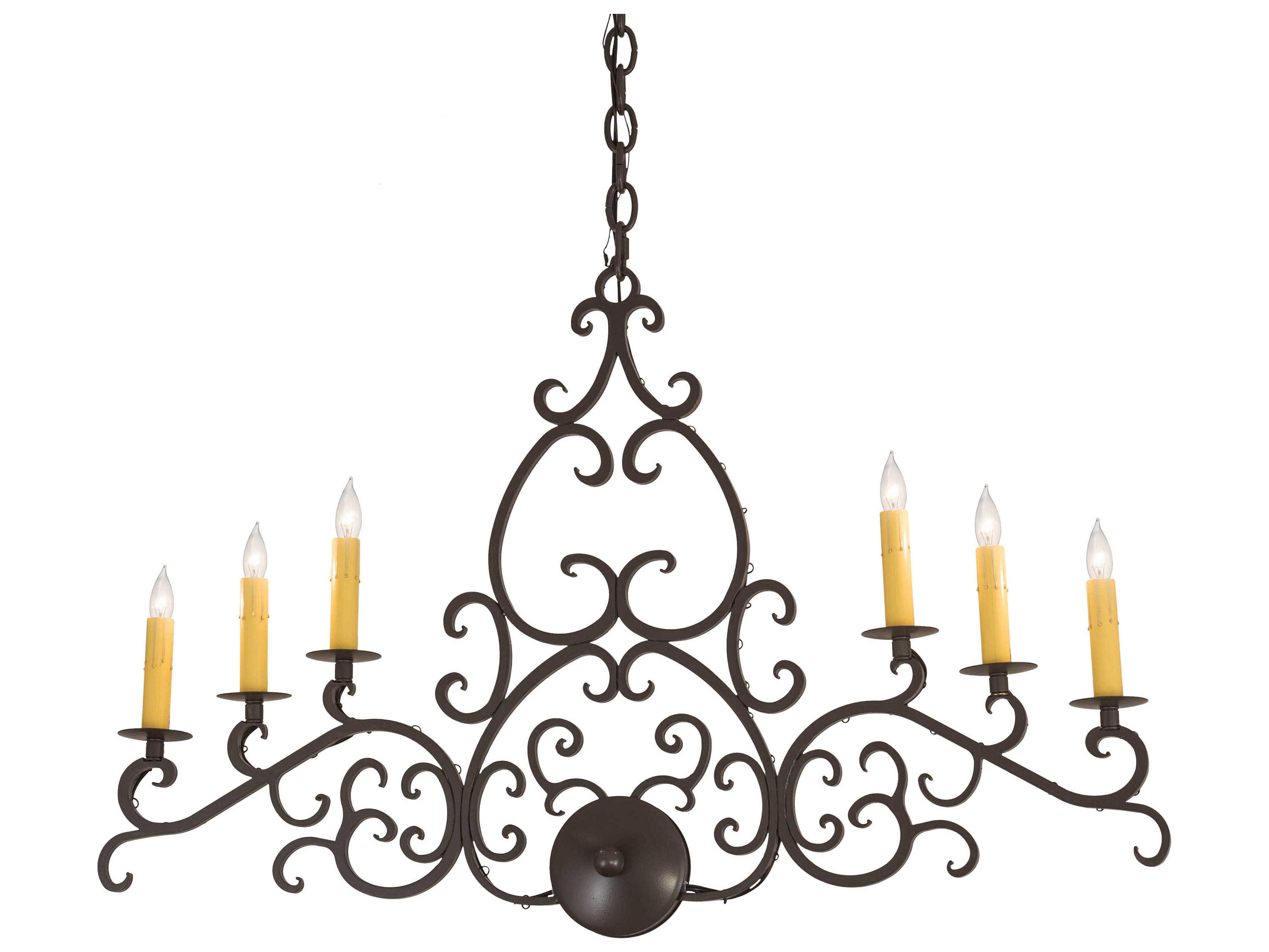 6-Light Bronze Island Pendant