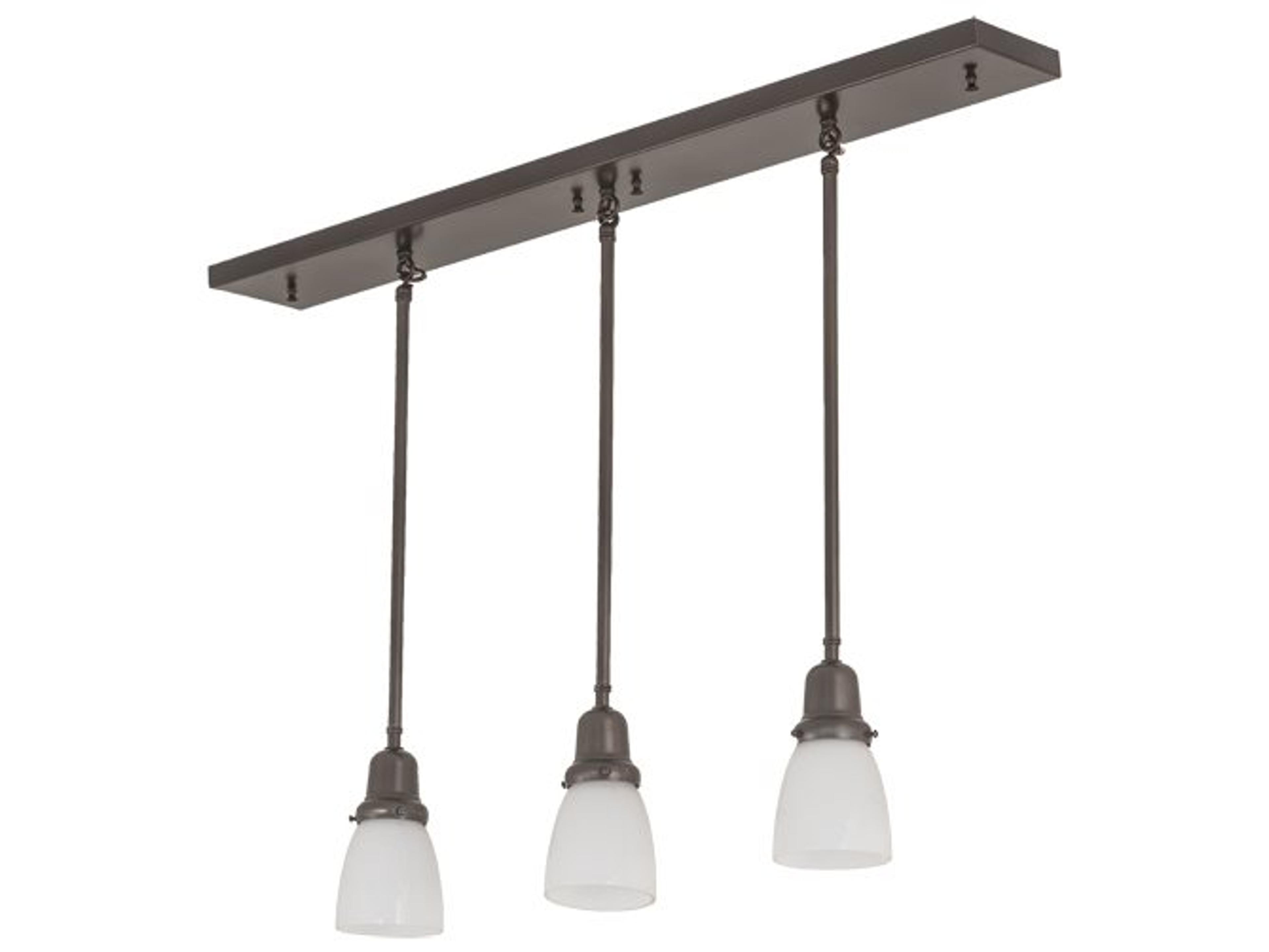 Meyda 3-Light Brown Bell Island Pendant