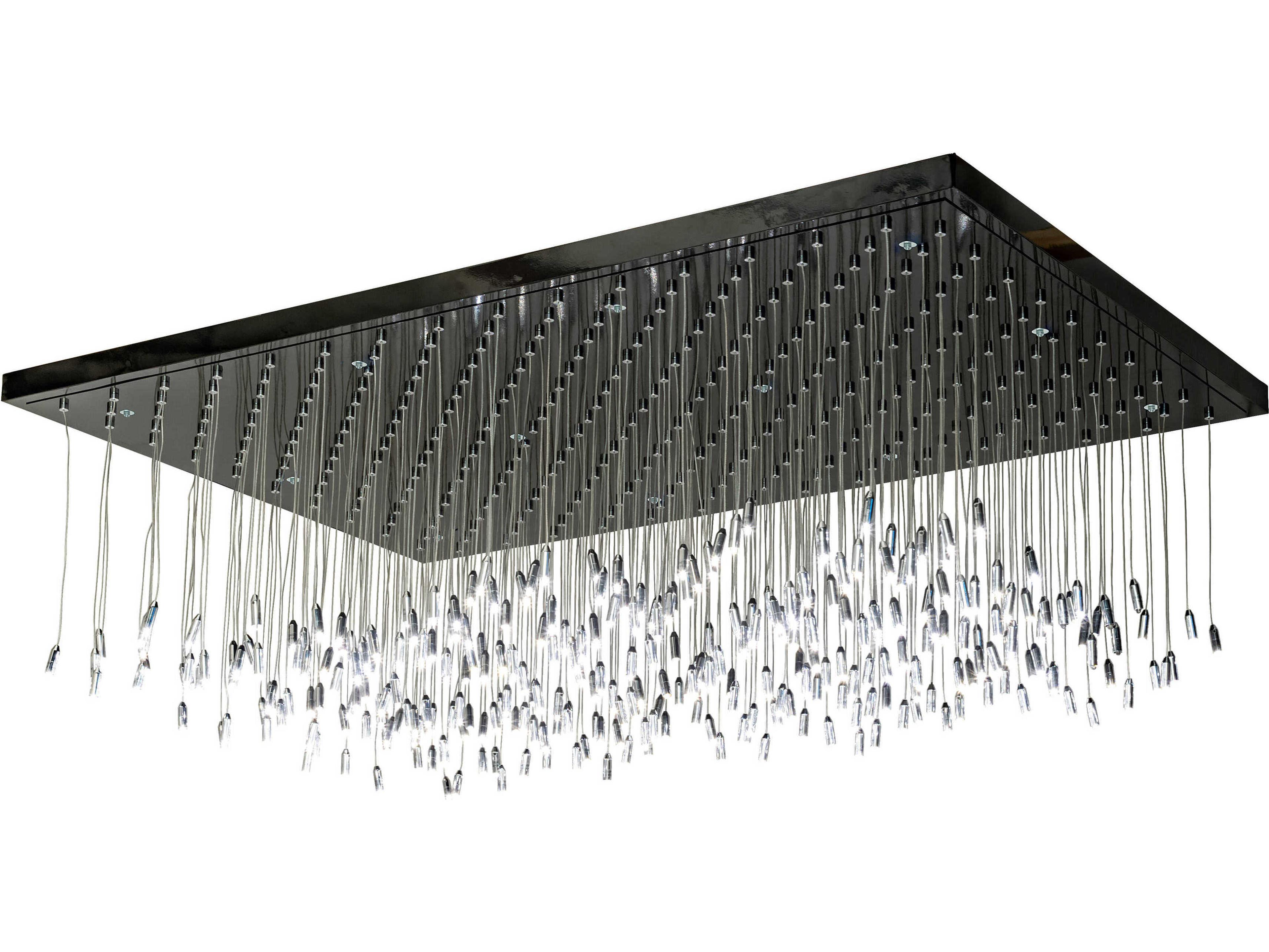 300-Light Black LED Island Pendant