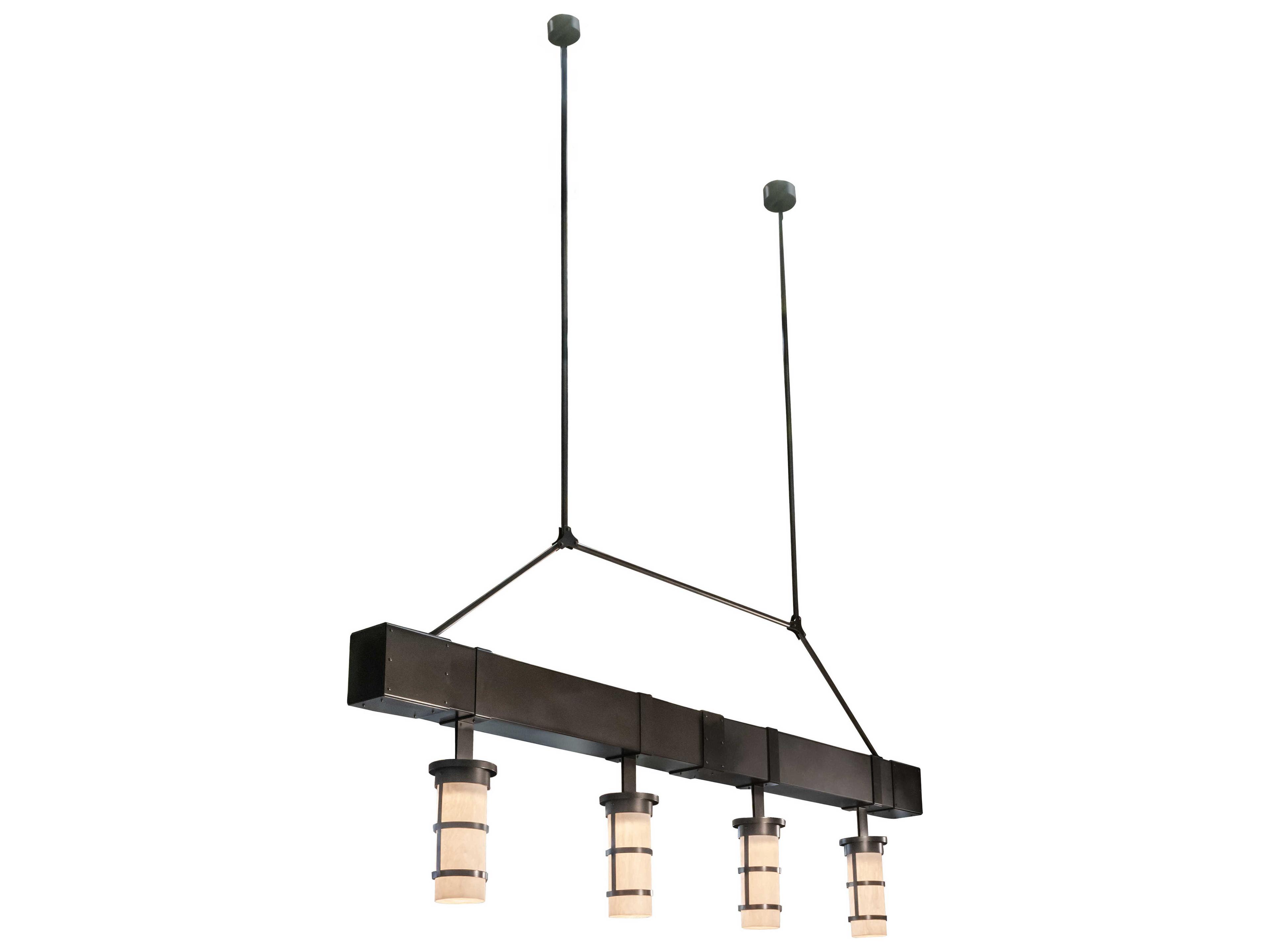 Meyda 4-Light Bronze Cylinder Island Pendant