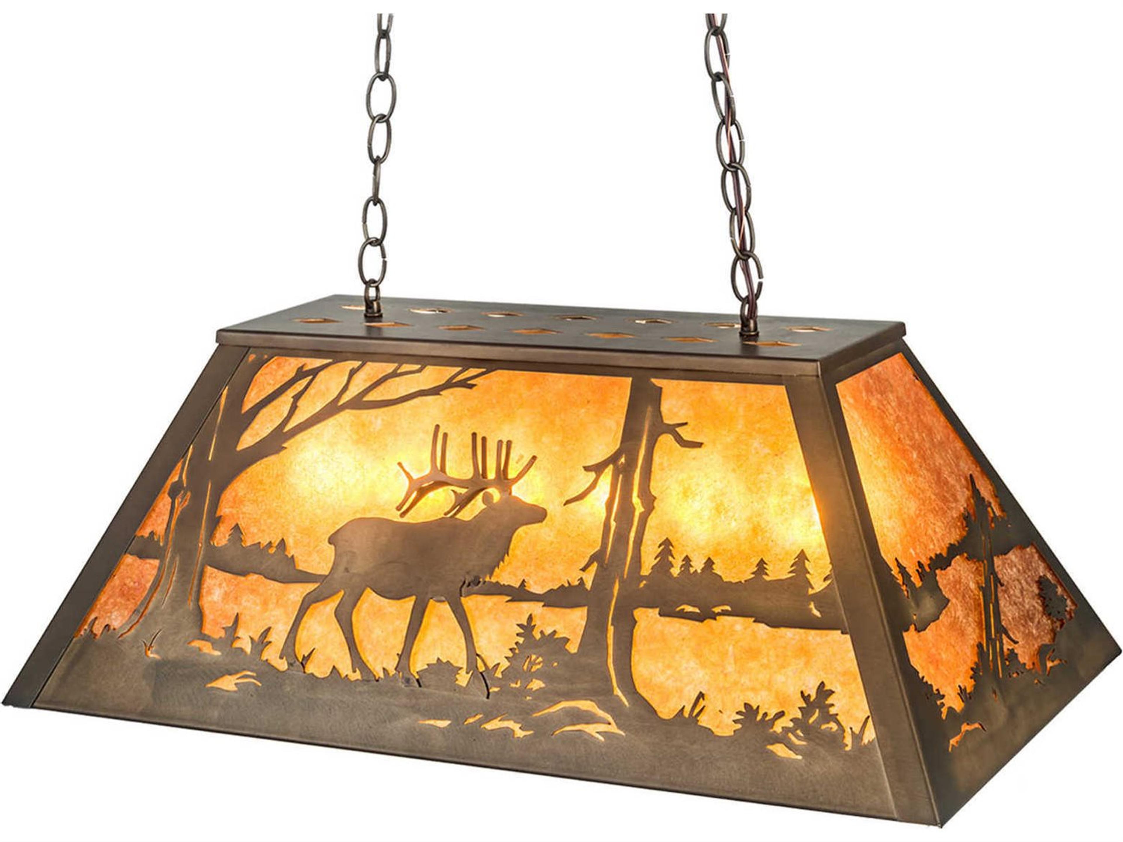 6-Light Bronze Island Pendant