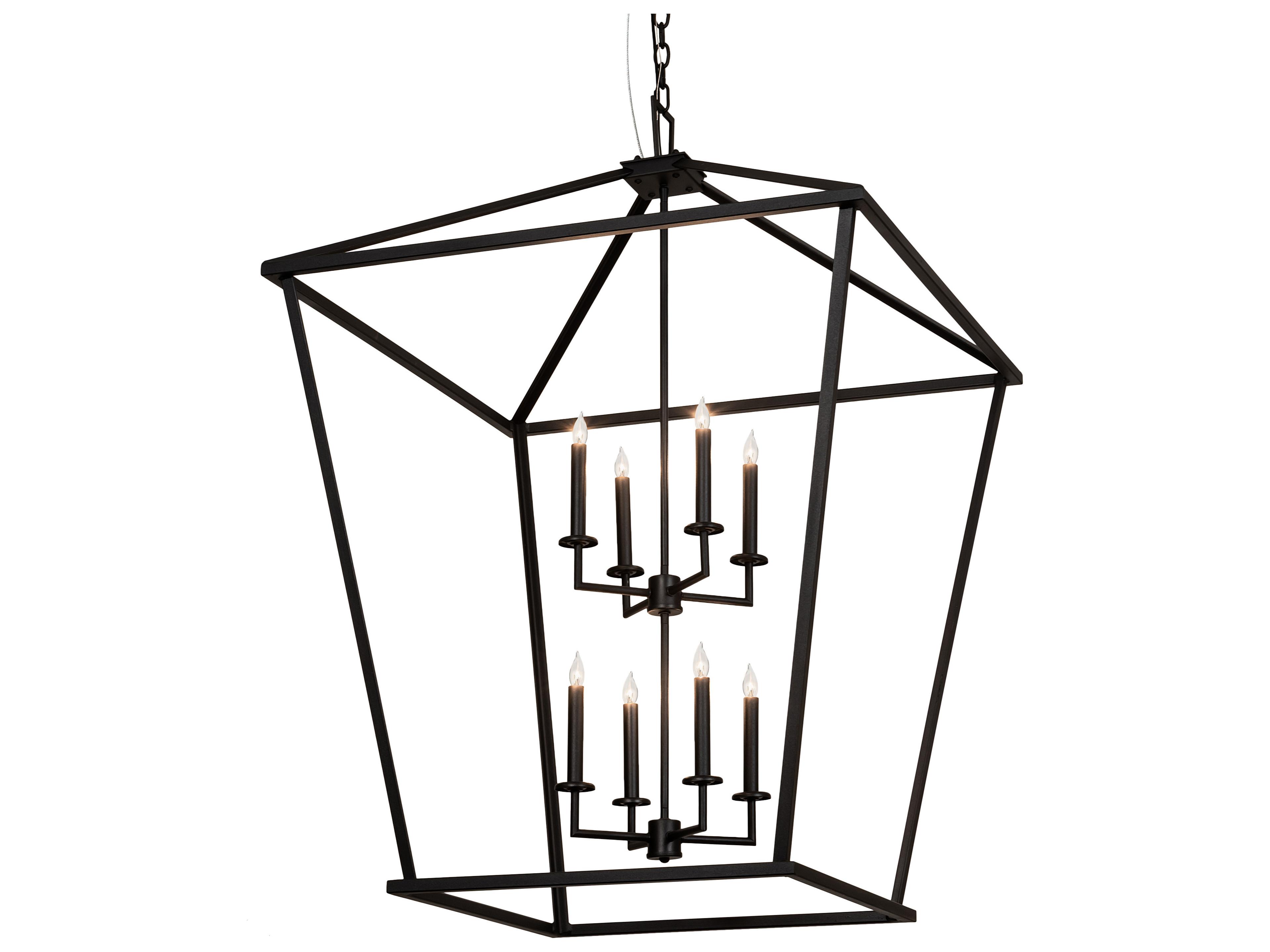 Kitzi 8-Light Black Candelabra Chandelier