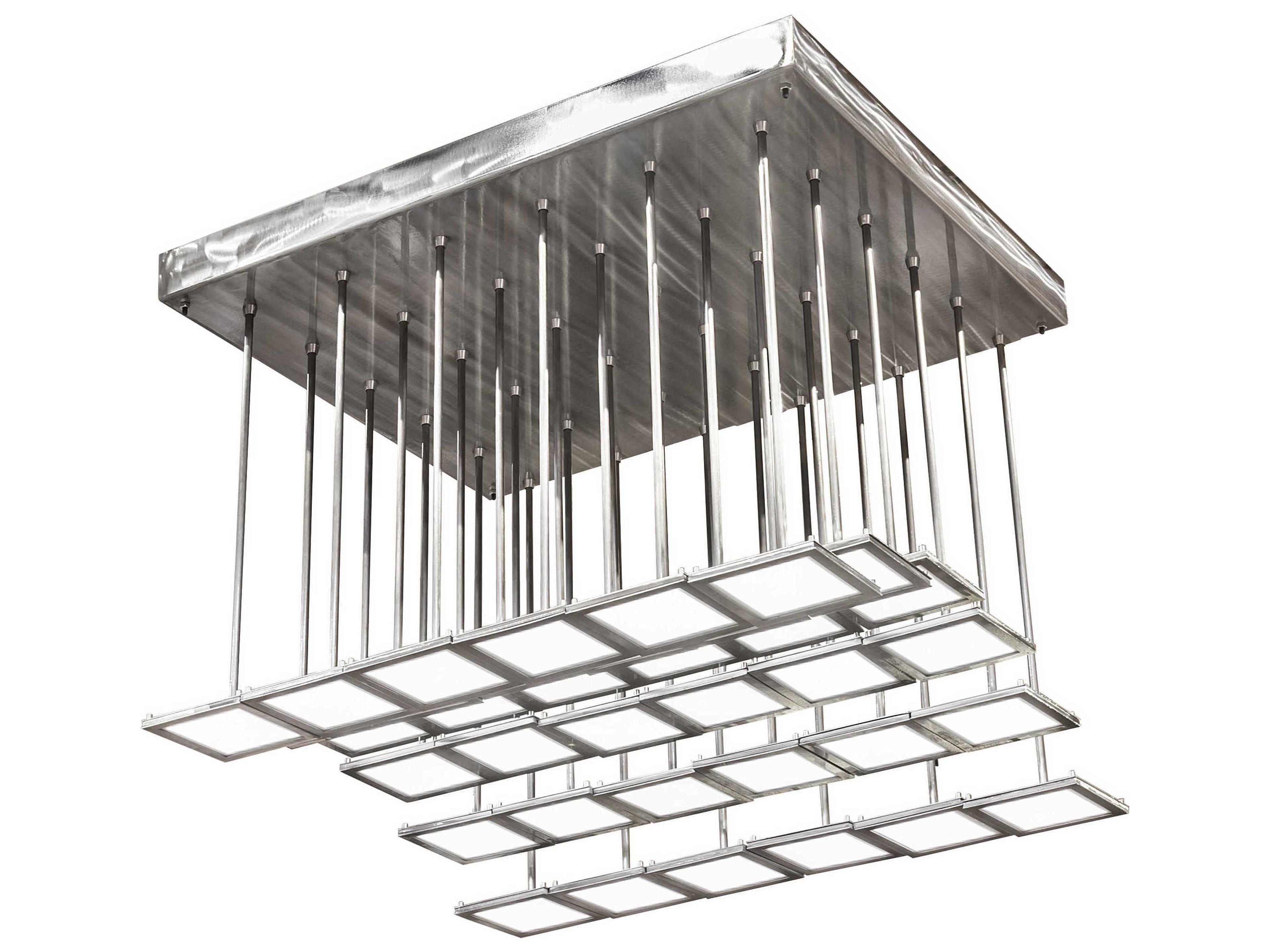 Kossar 34-Light White Grey LED Pendant