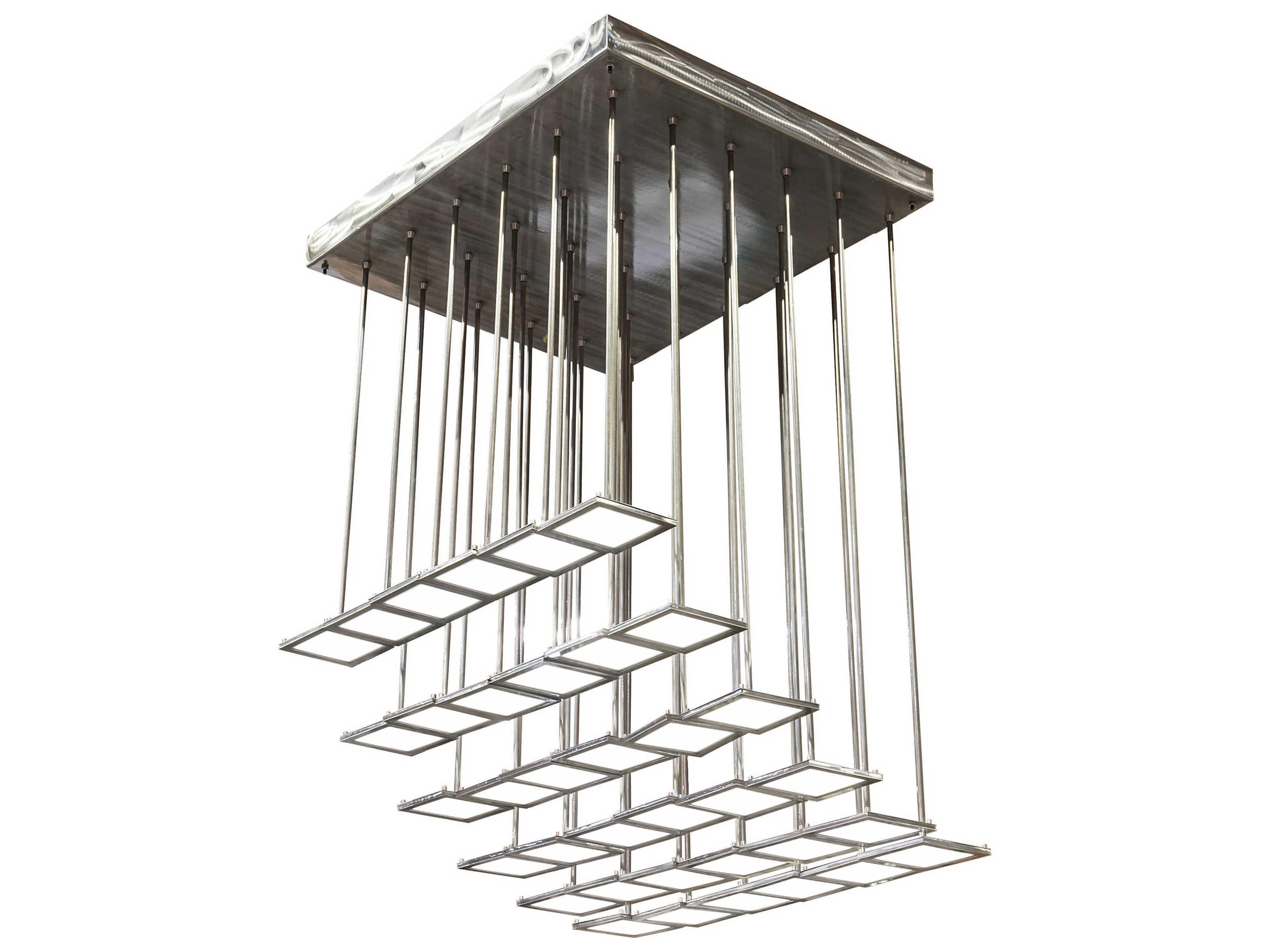 Kossar 34-Light White Grey LED Pendant