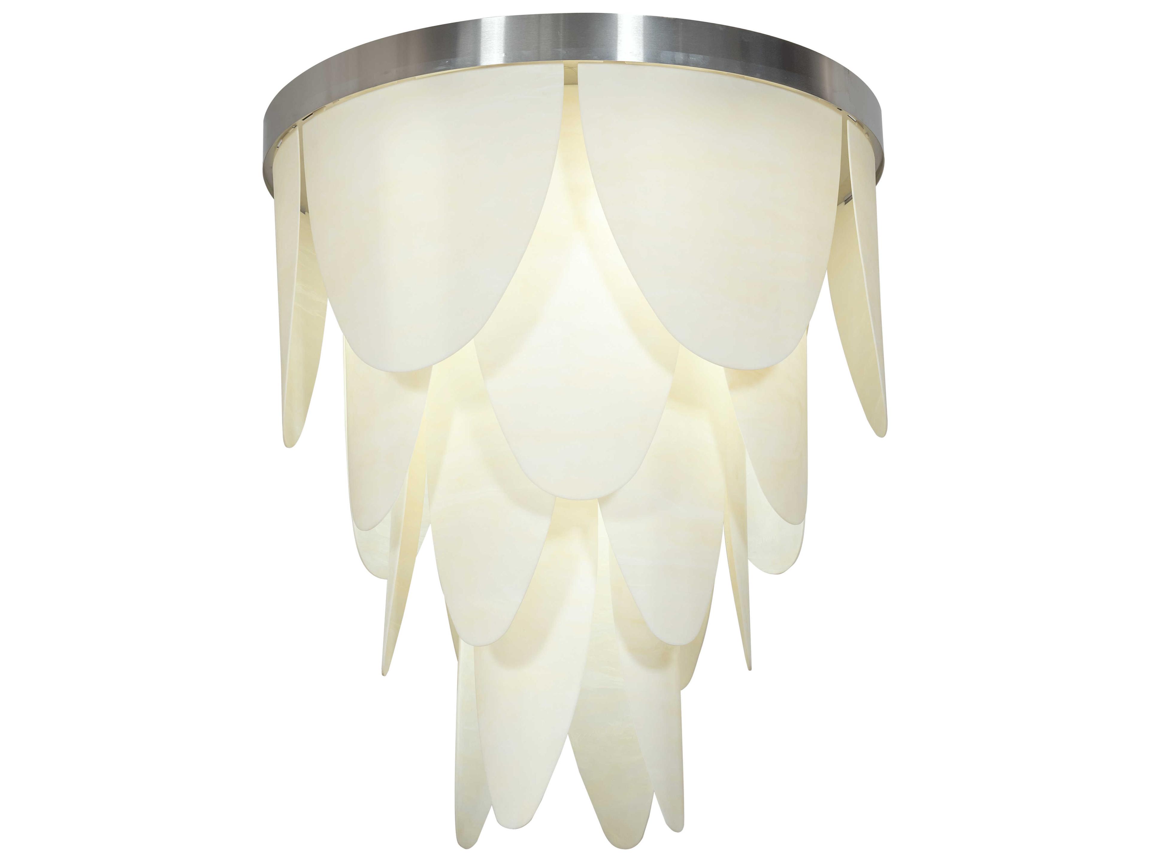 Kronick 12-Light Stainless Steel Silver Flush Mount