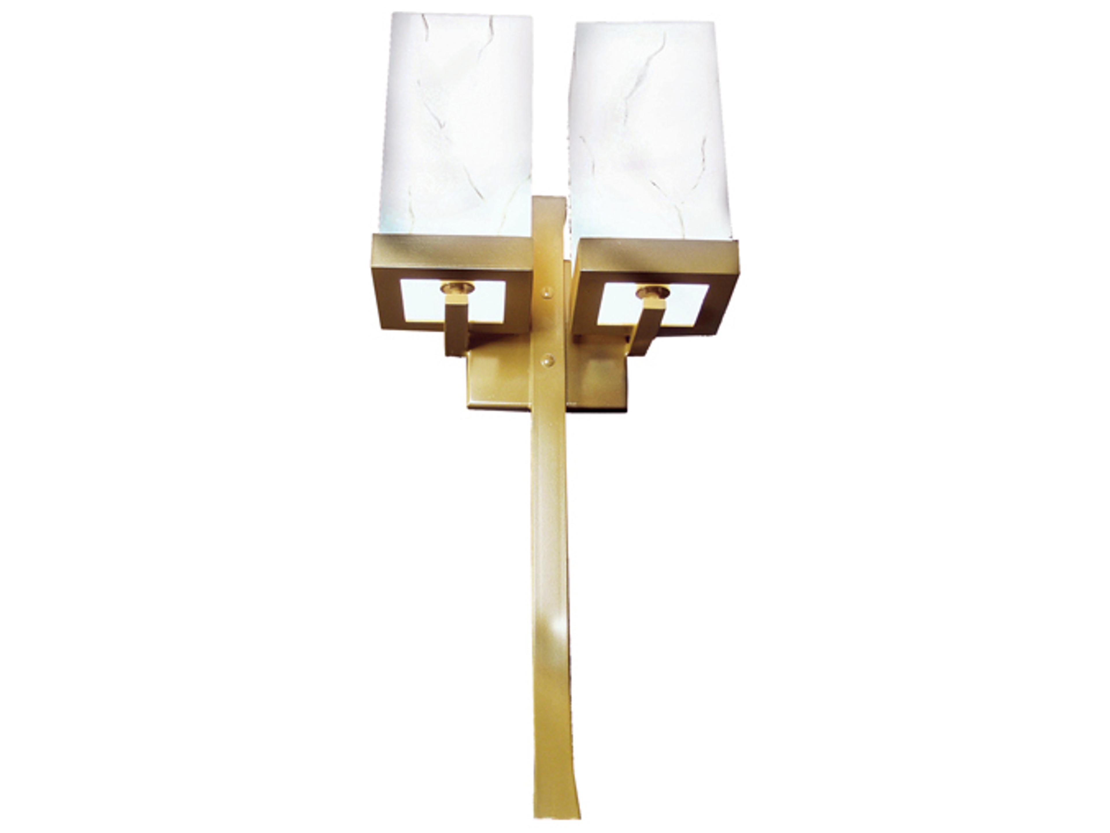 Laguna 2-Light Gold Brass Wall Sconce