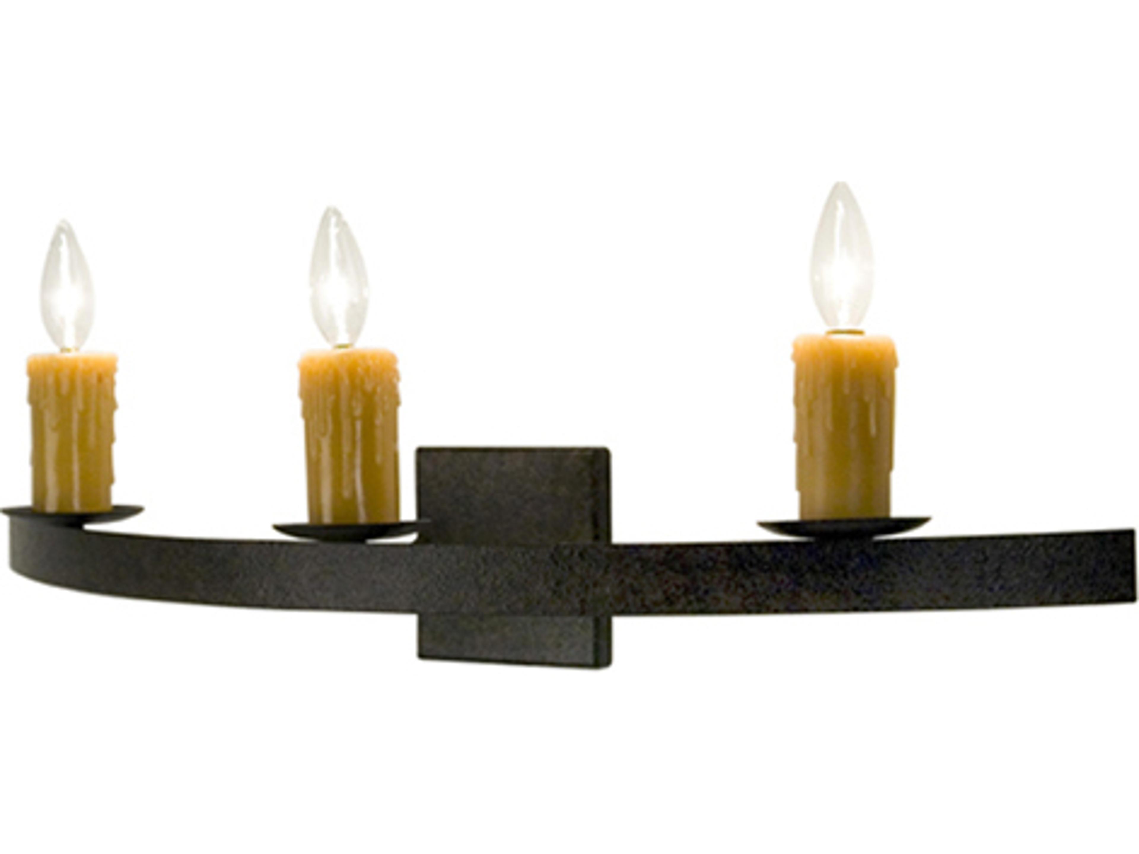 Lakeshore 3-Light Chestnut Brown Wall Sconce