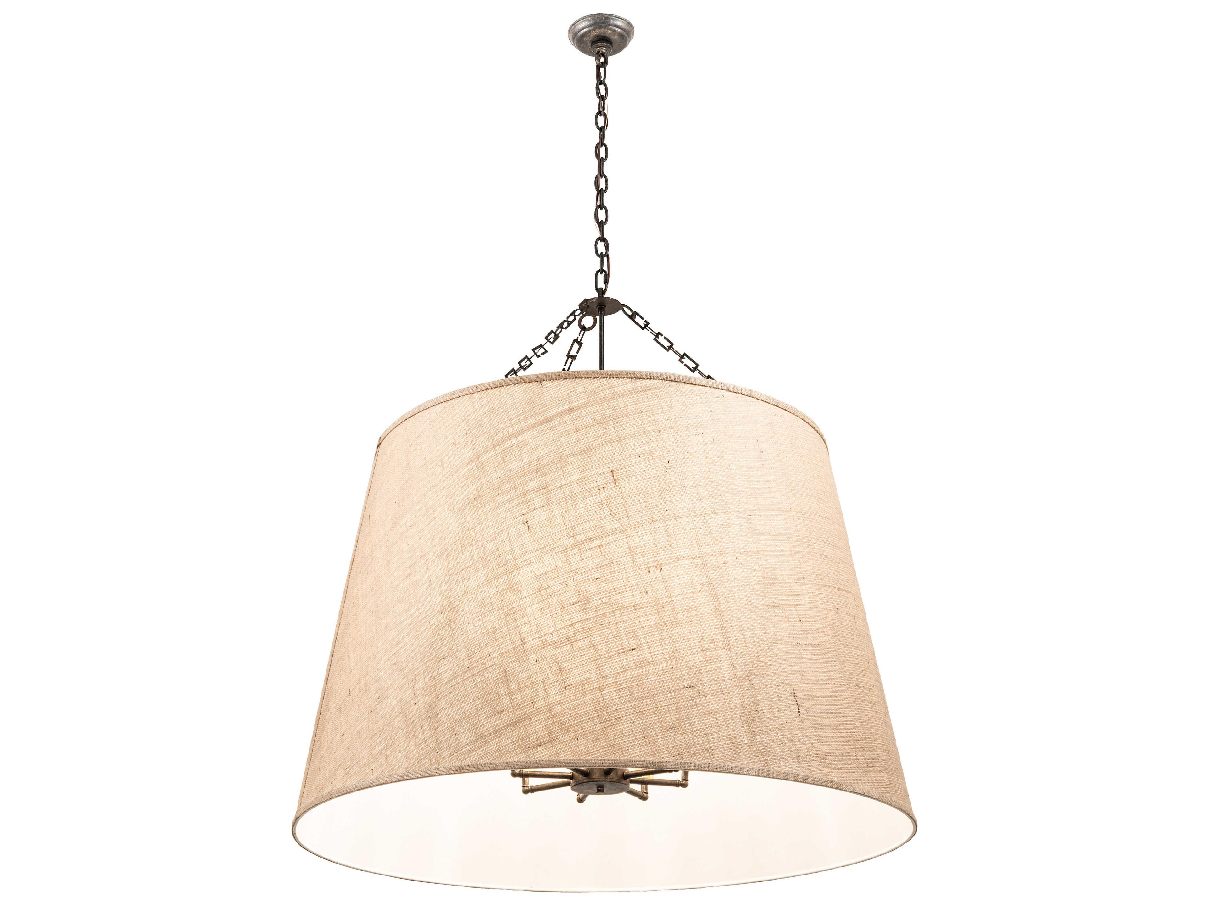 Cilindro 8-Light Bronze Drum Chandelier