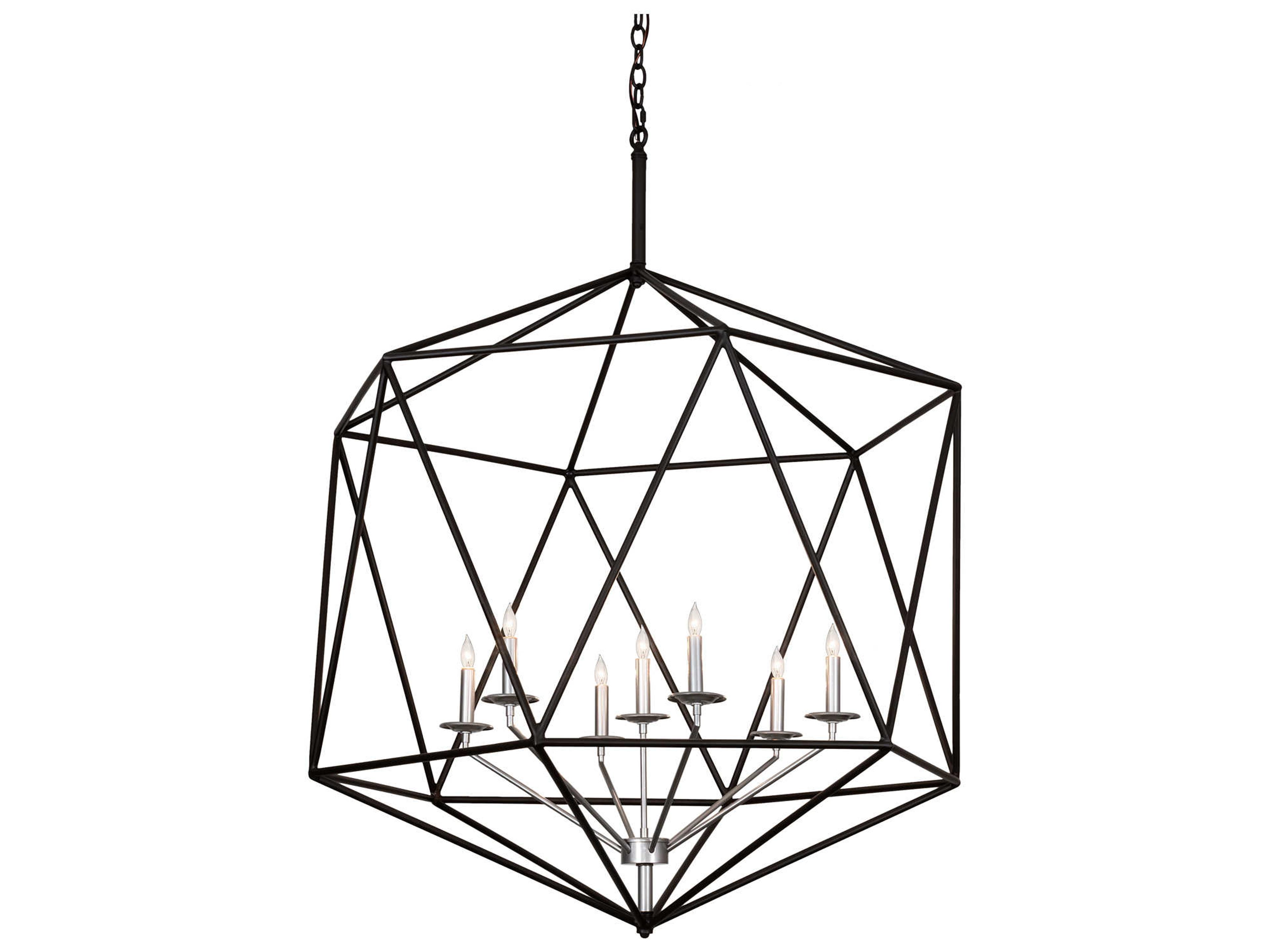 7-Light Nickel Oil Rubbed Bronze Candelabra Chandelier