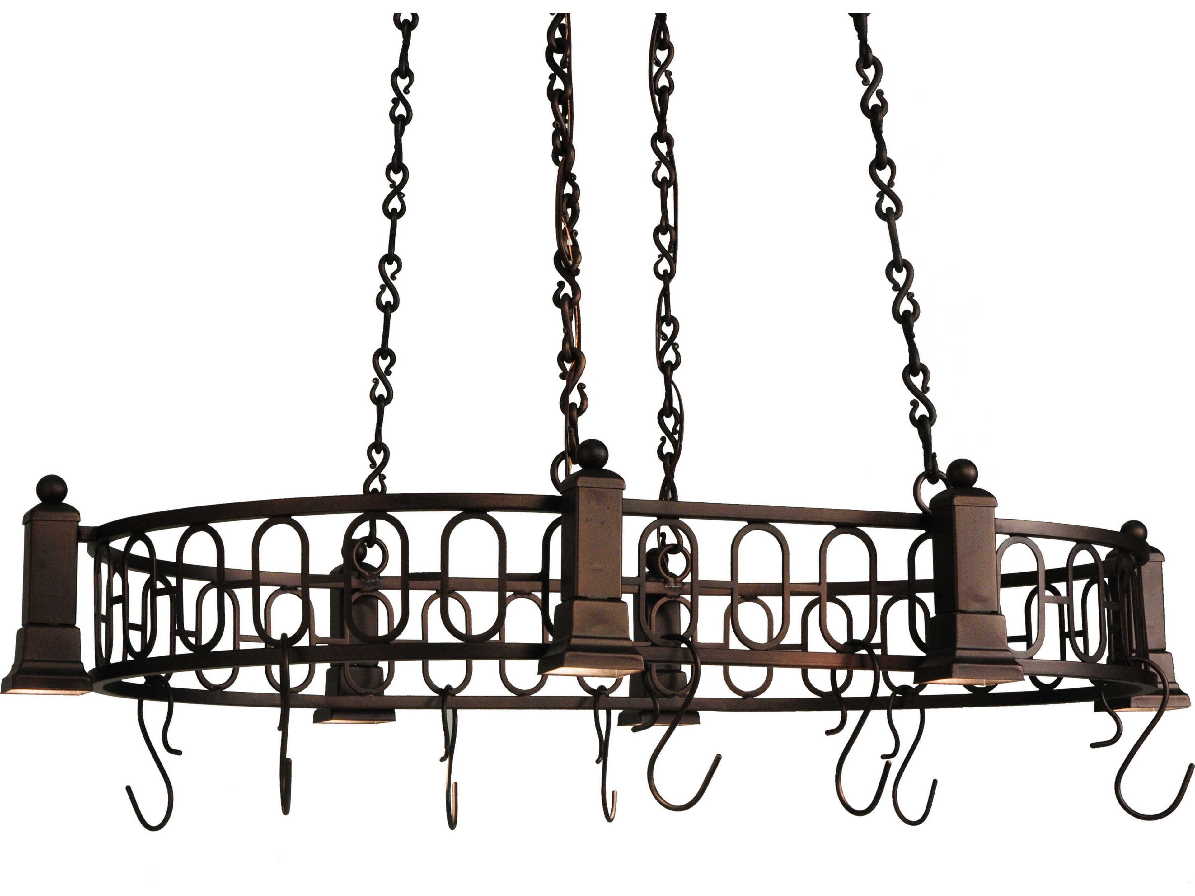 Lodge 6-Light Bronze Geometric Island Pendant