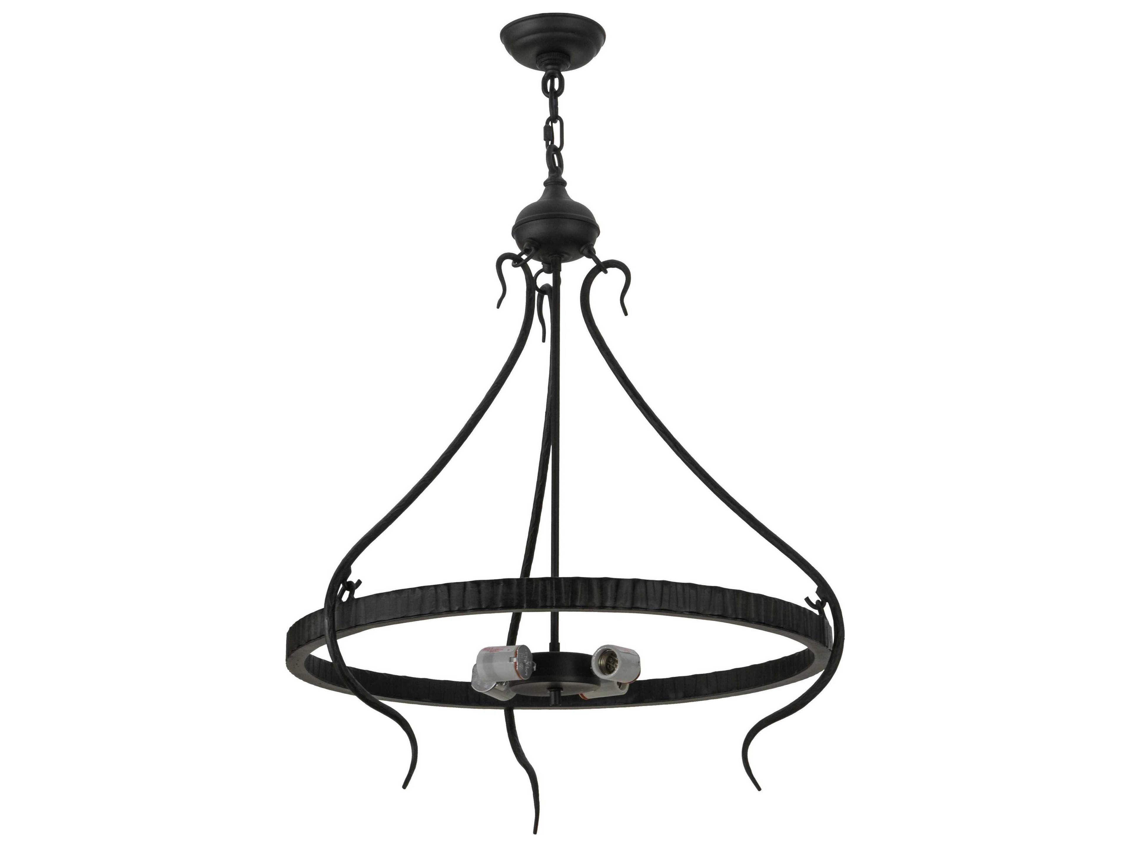 Roman 3 Arm Inverted Four Light Pendant Hardware