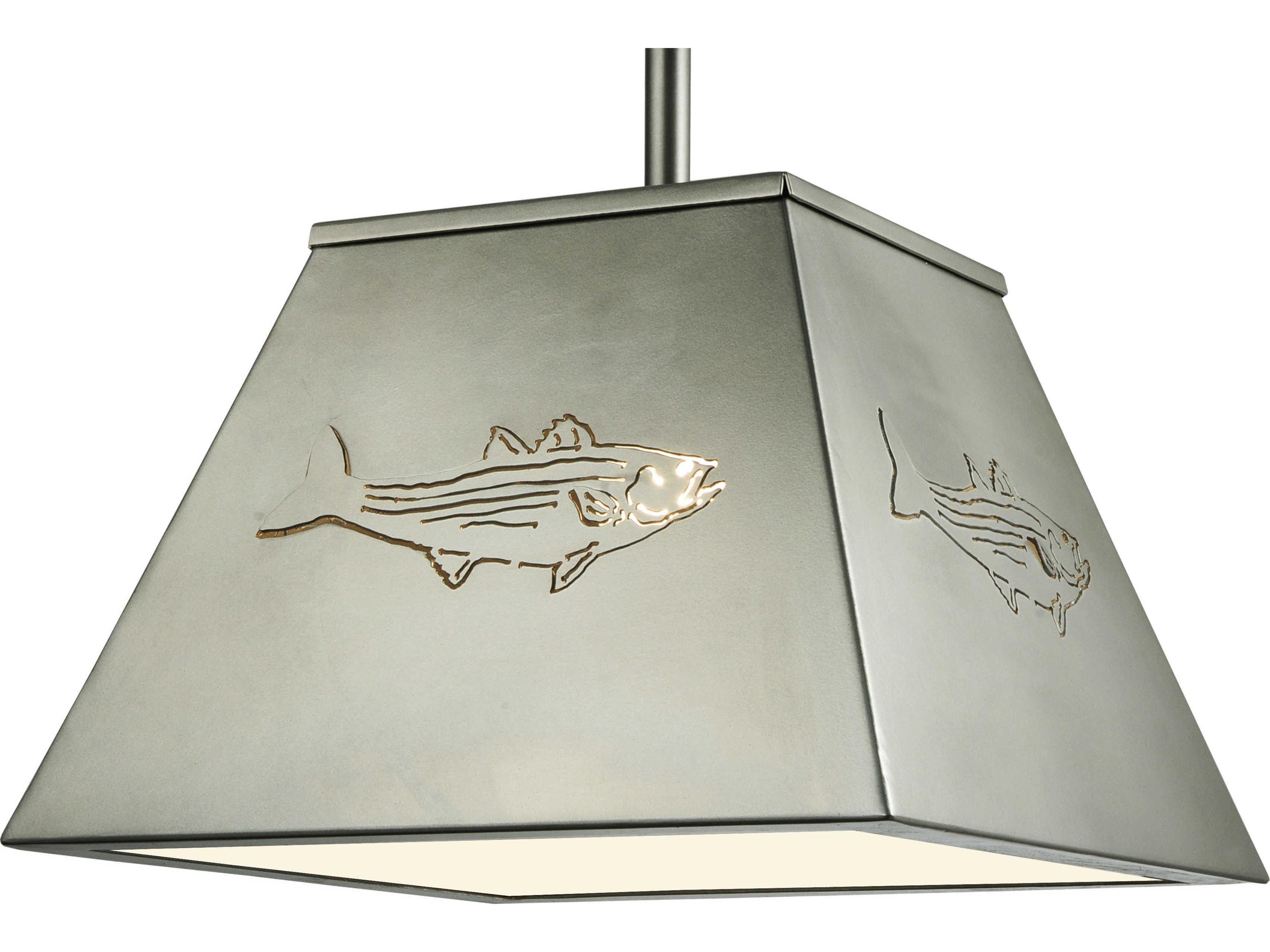Lodge 1-Light Nickel Pendant