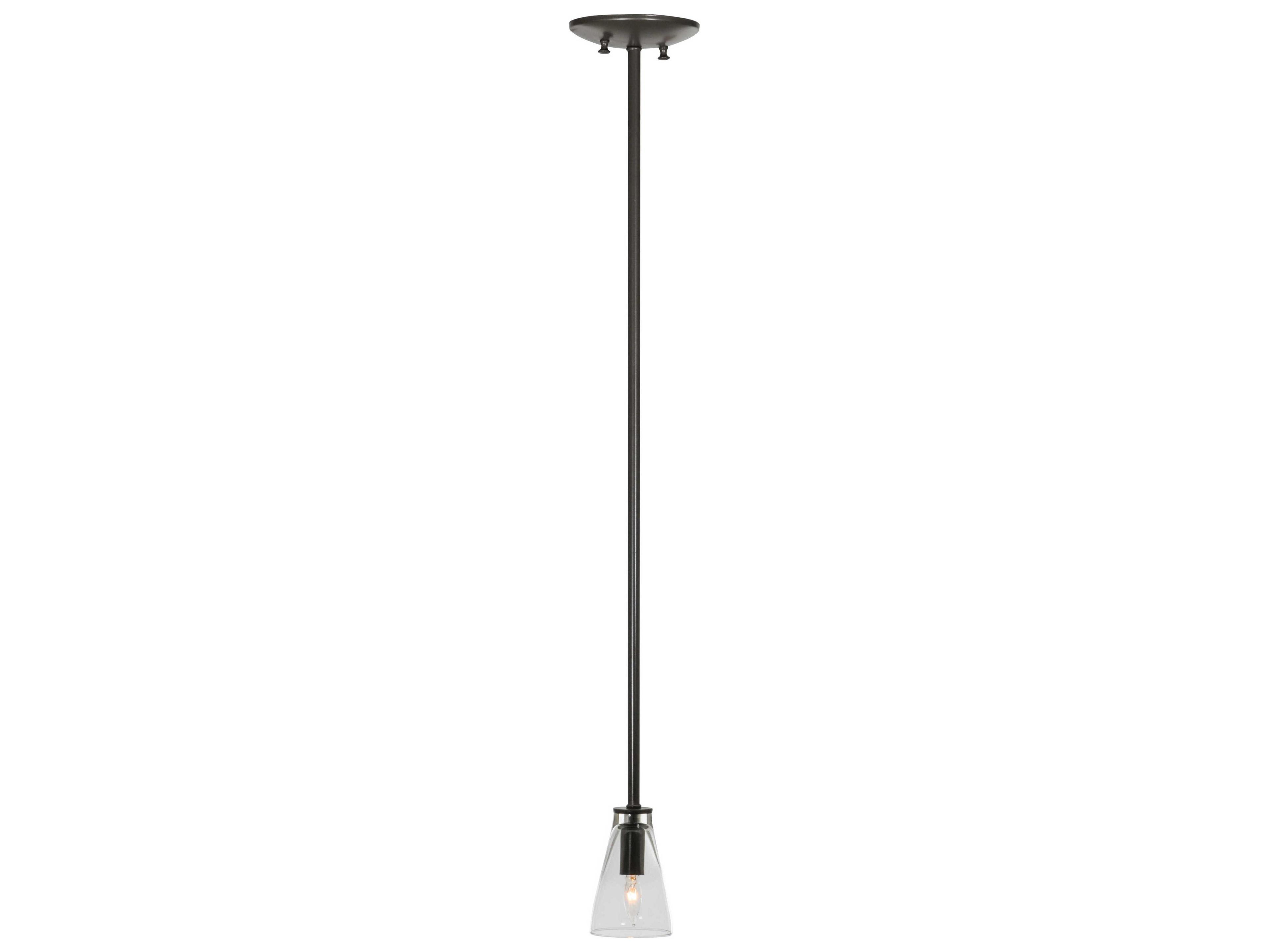Lodge 1-Light Bronze Glass Empire Pendant