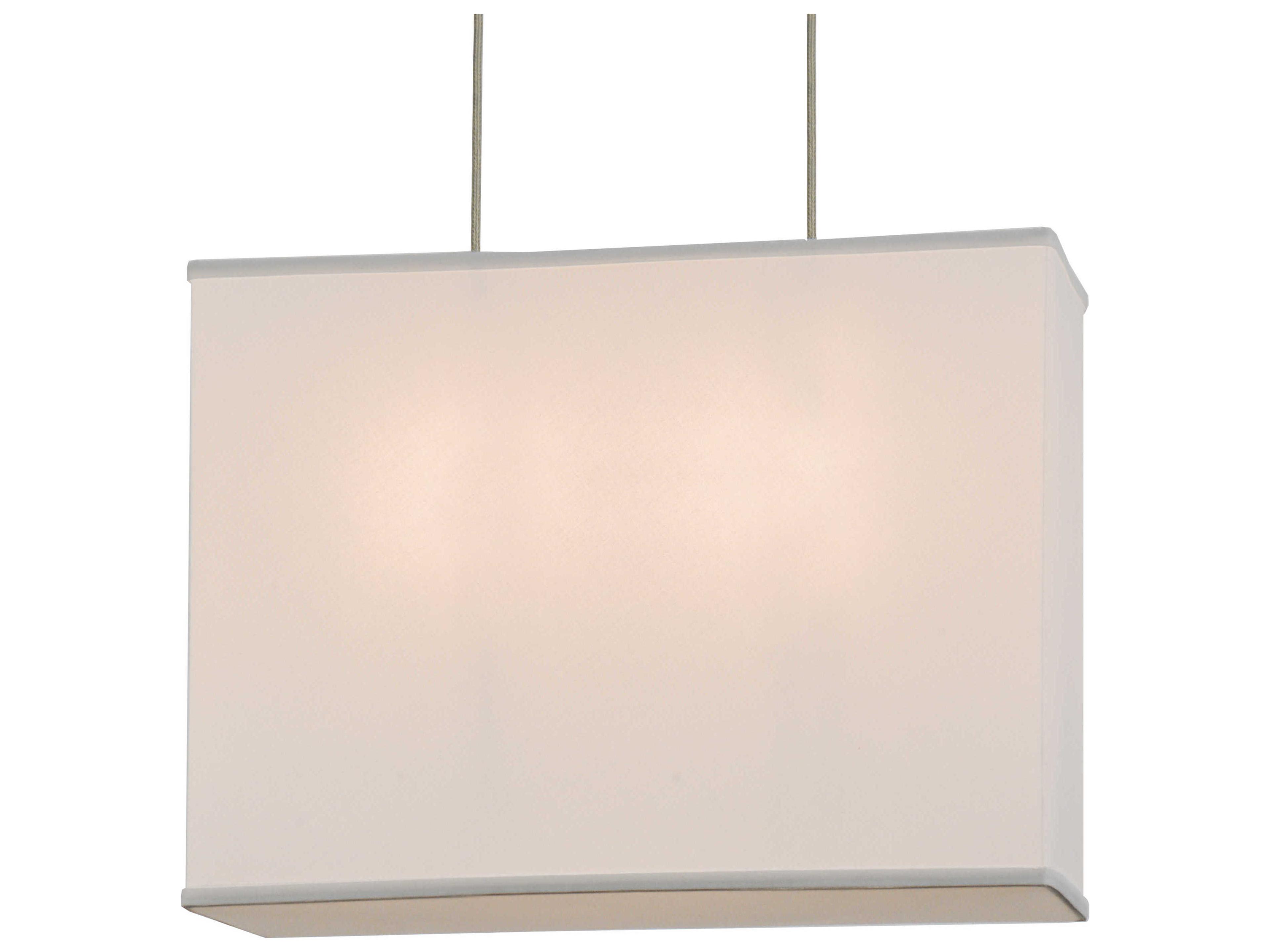 Lodge 2-Light Nickel Geometric Pendant