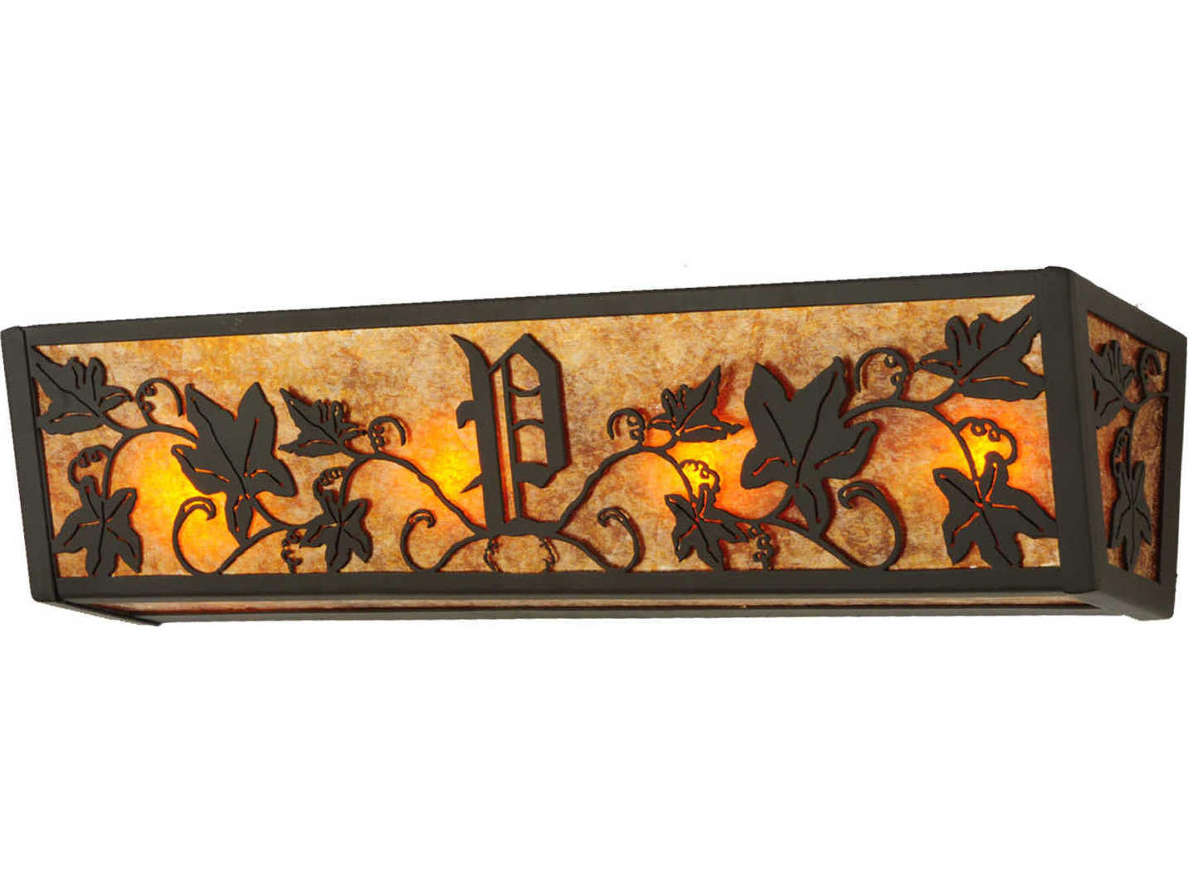 Lodge 4-Light Brown Vanity Light